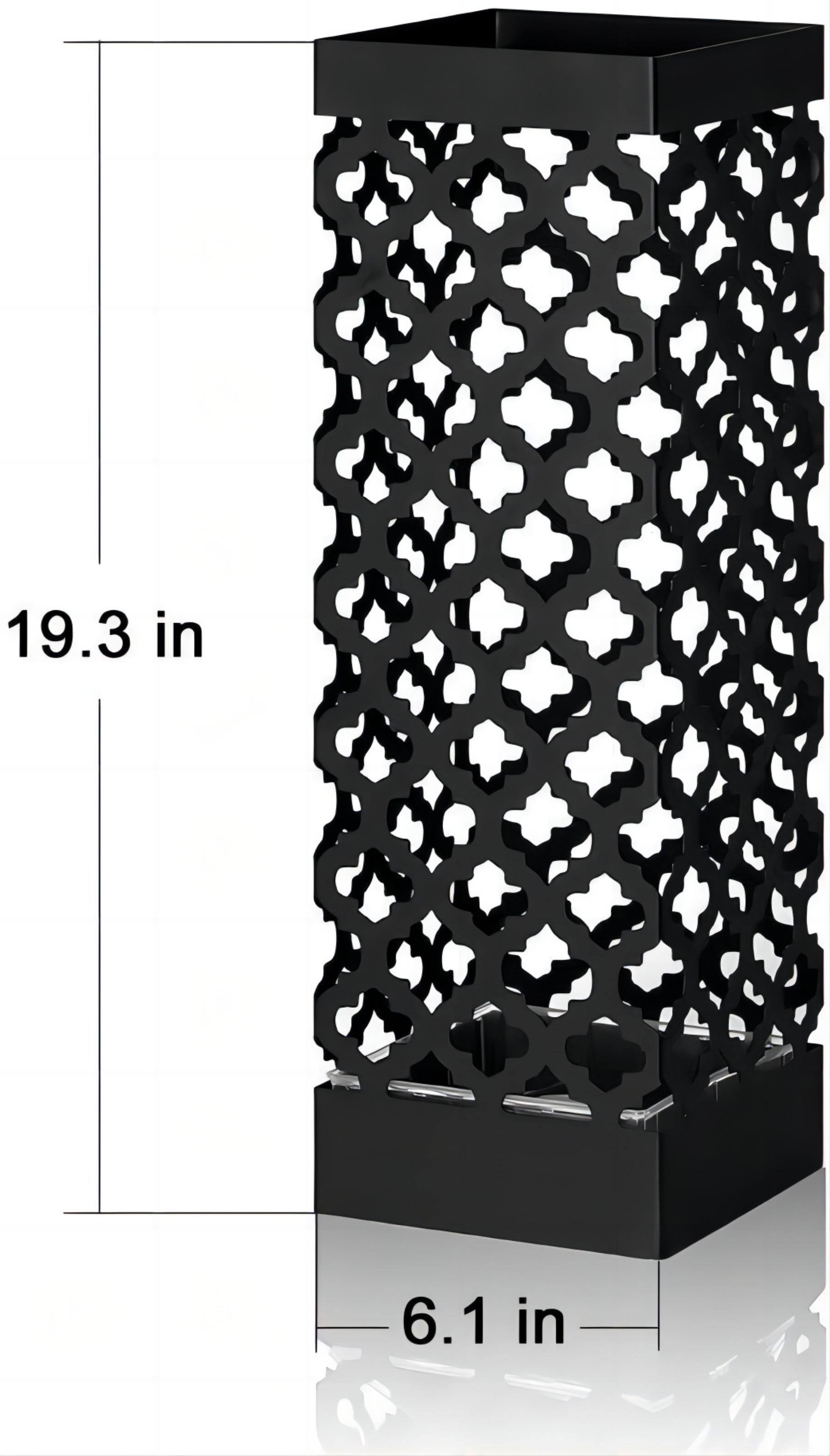 NEX&#x2122; Black Metal Umbrella Stand Rack