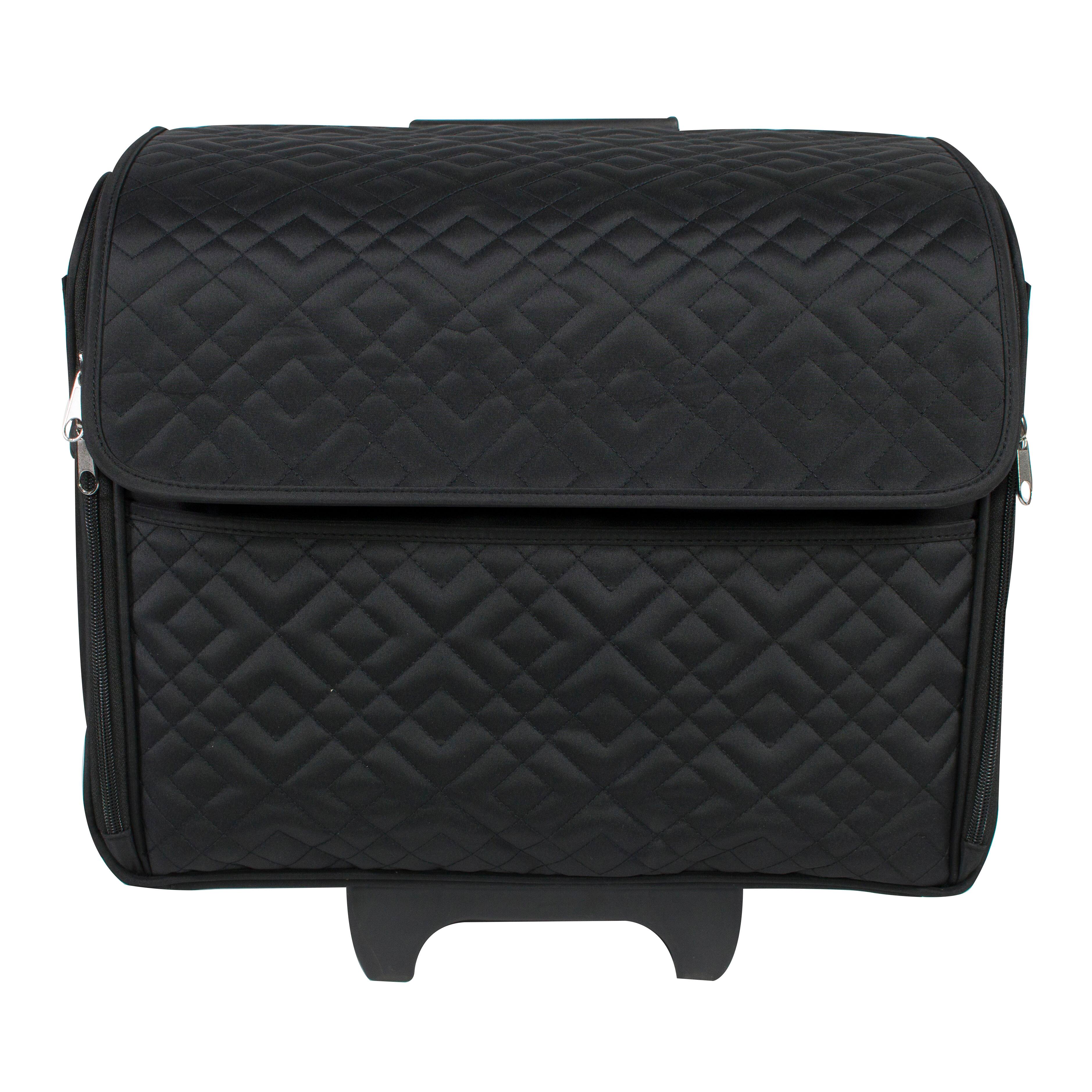 Everything Mary Black Rolling Sewing Machine Tote Michaels