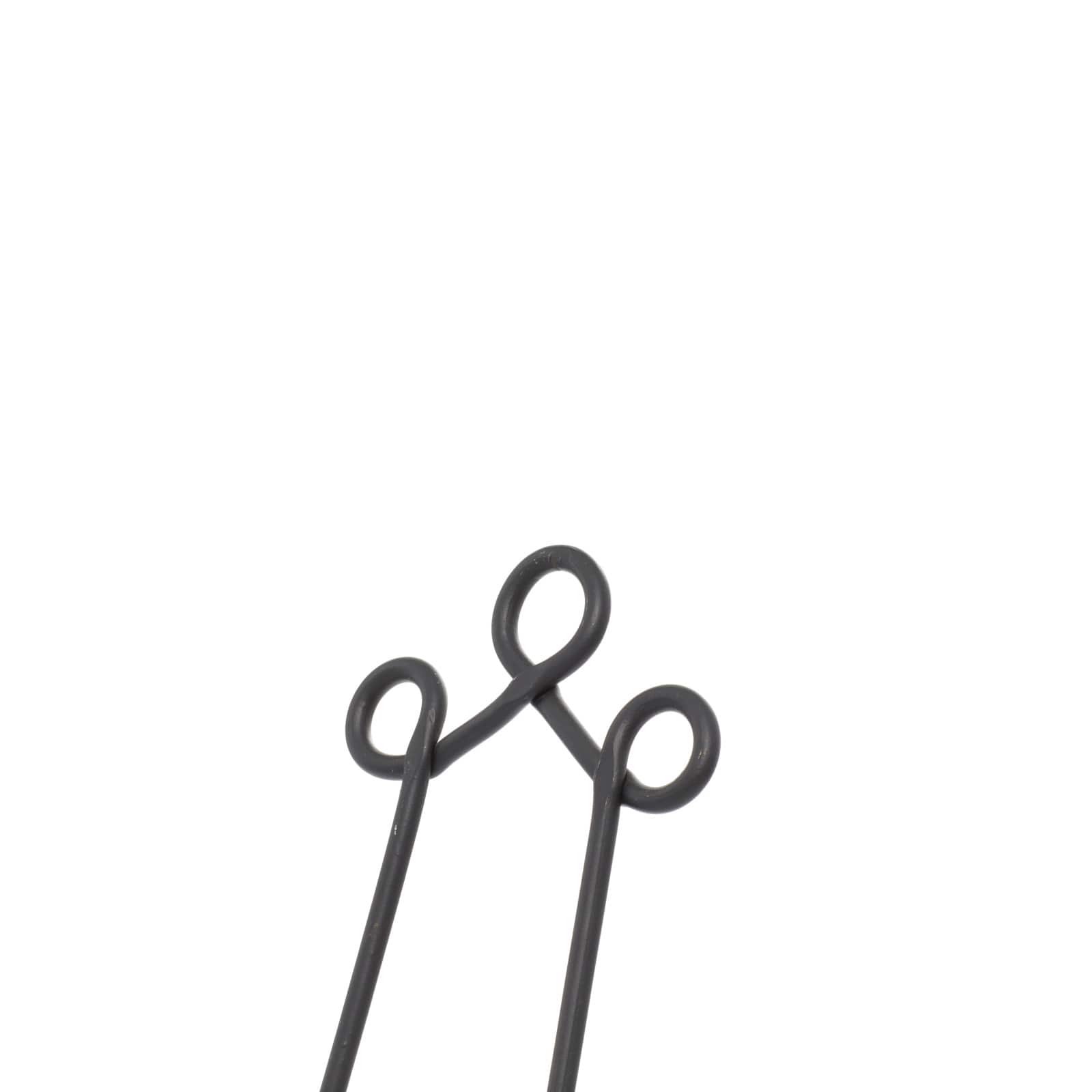 Traditional Scrolling Black Metal Easel, 19&#x22; x 6&#x22; x 9&#x22;