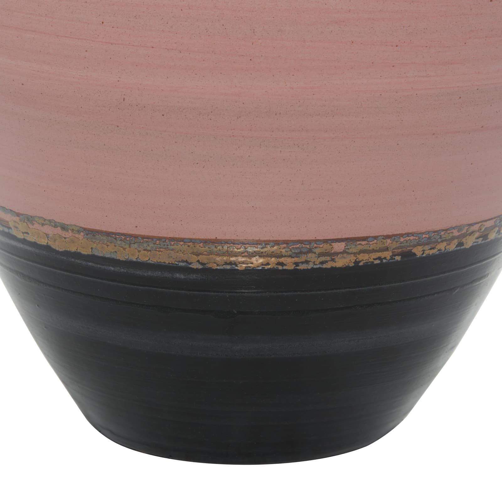 Pink Ceramic Contemporary Vase 15" x 9" x 9"