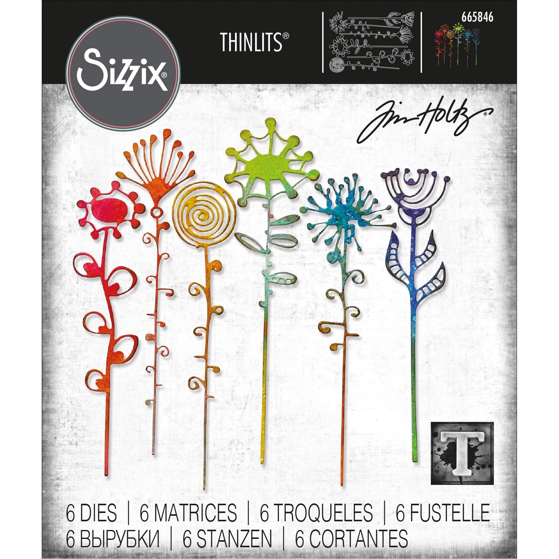 Sizzix&#xAE; Thinlits&#xAE; Artsy Stems by Tim Holtz Die Set