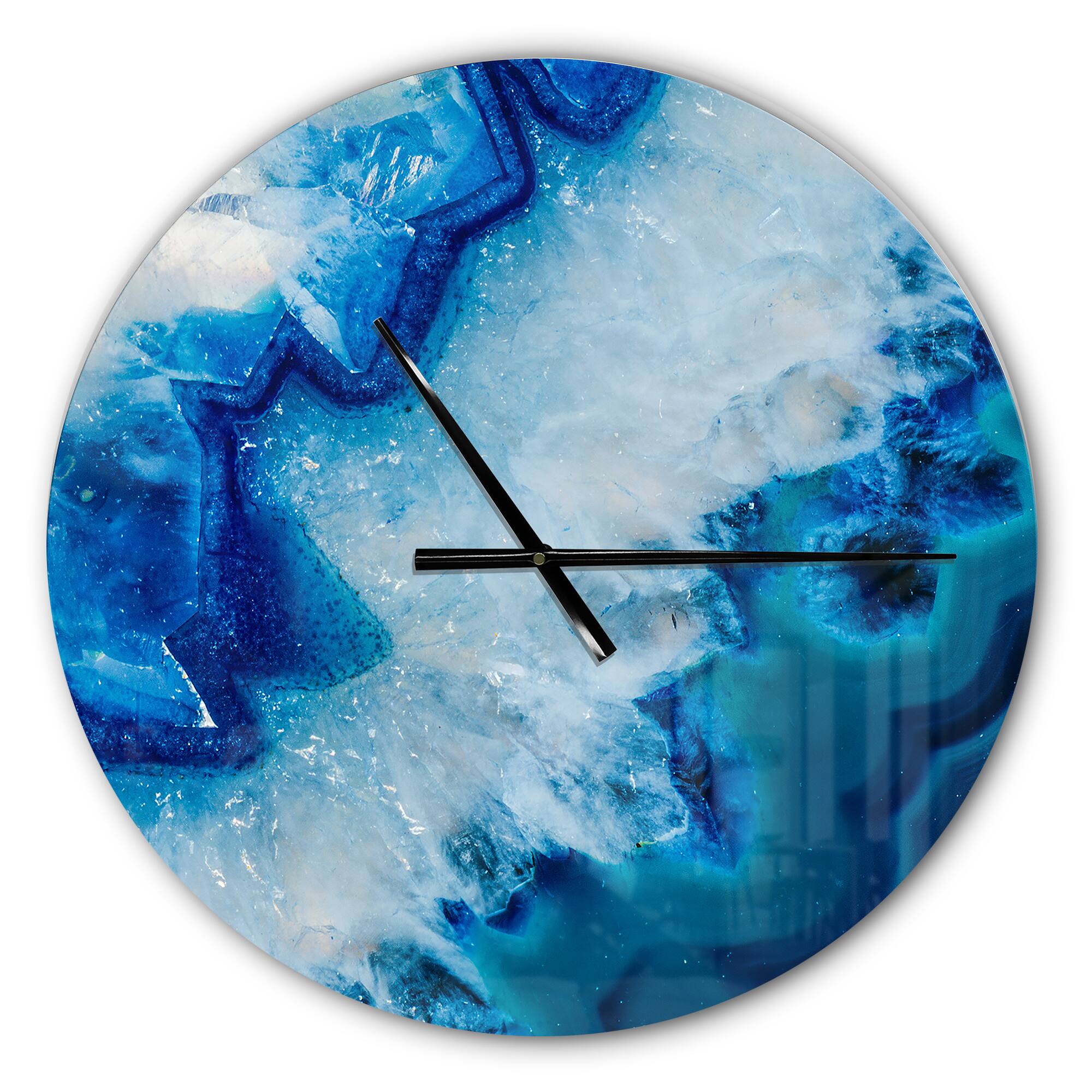 Designart 'Geode Slice Macro Modern Wall Clock