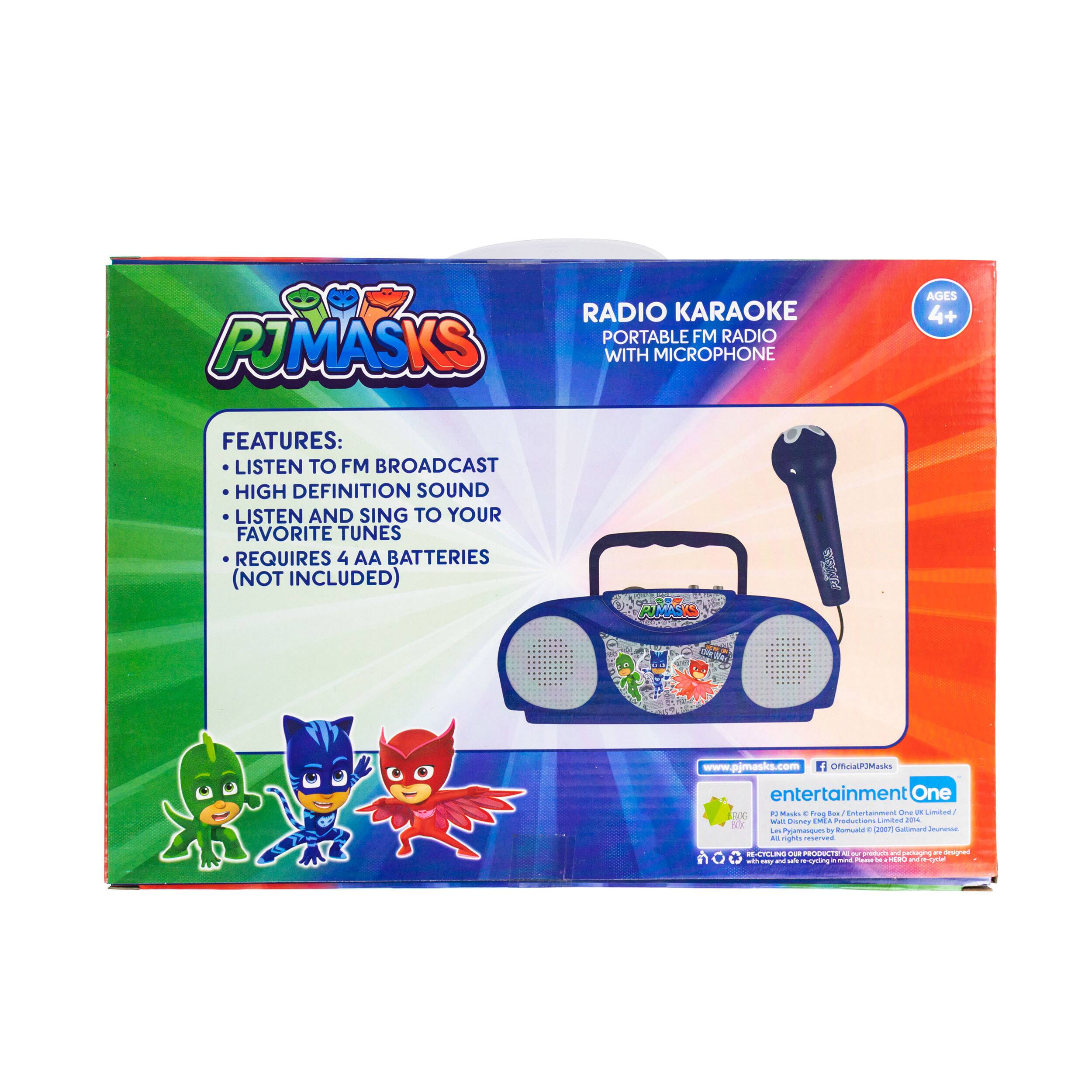PJ Masks Portable Karaoke Radio with Microphone