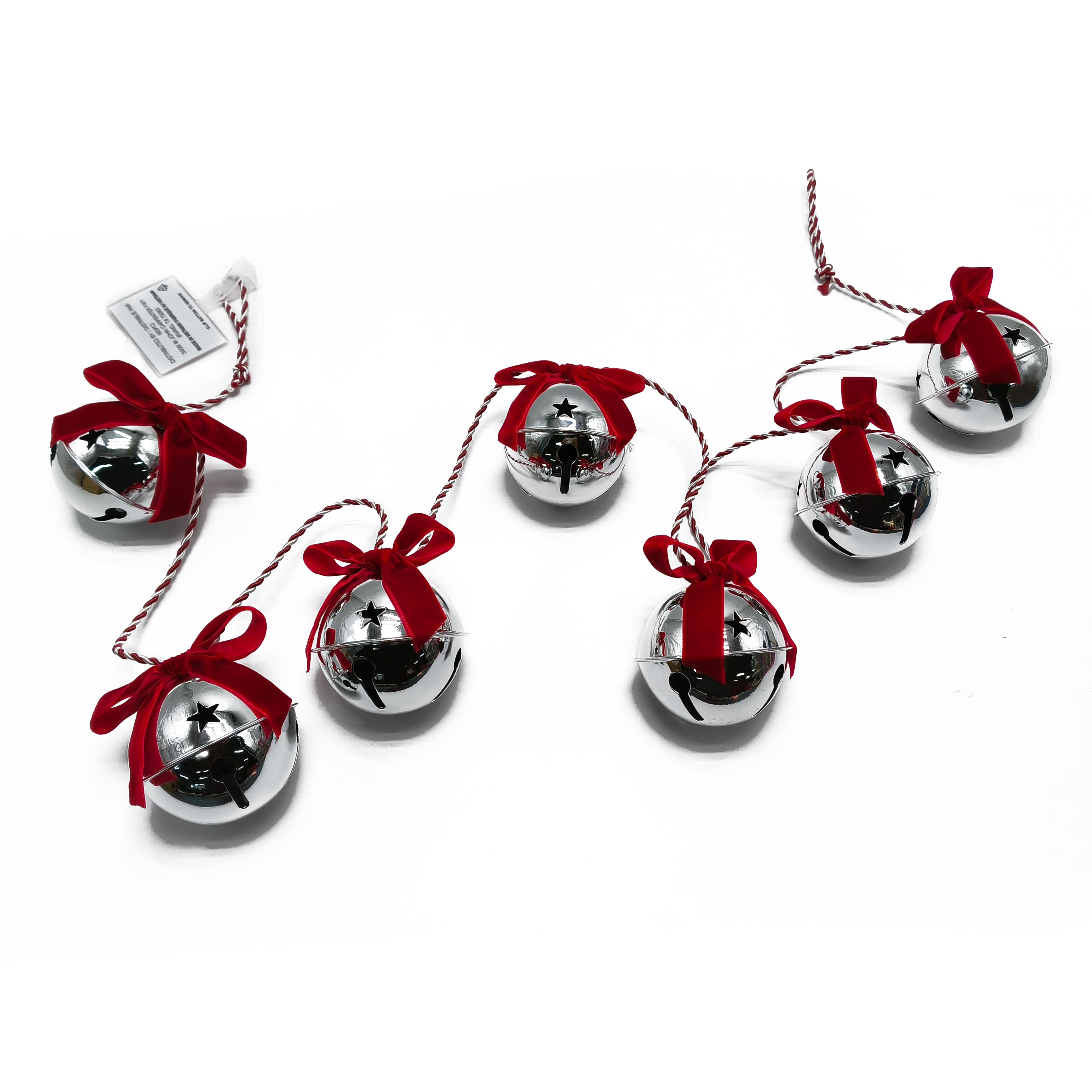 6ft. Christmas Bells &#x26; Bows Garland by Ashland&#xAE;
