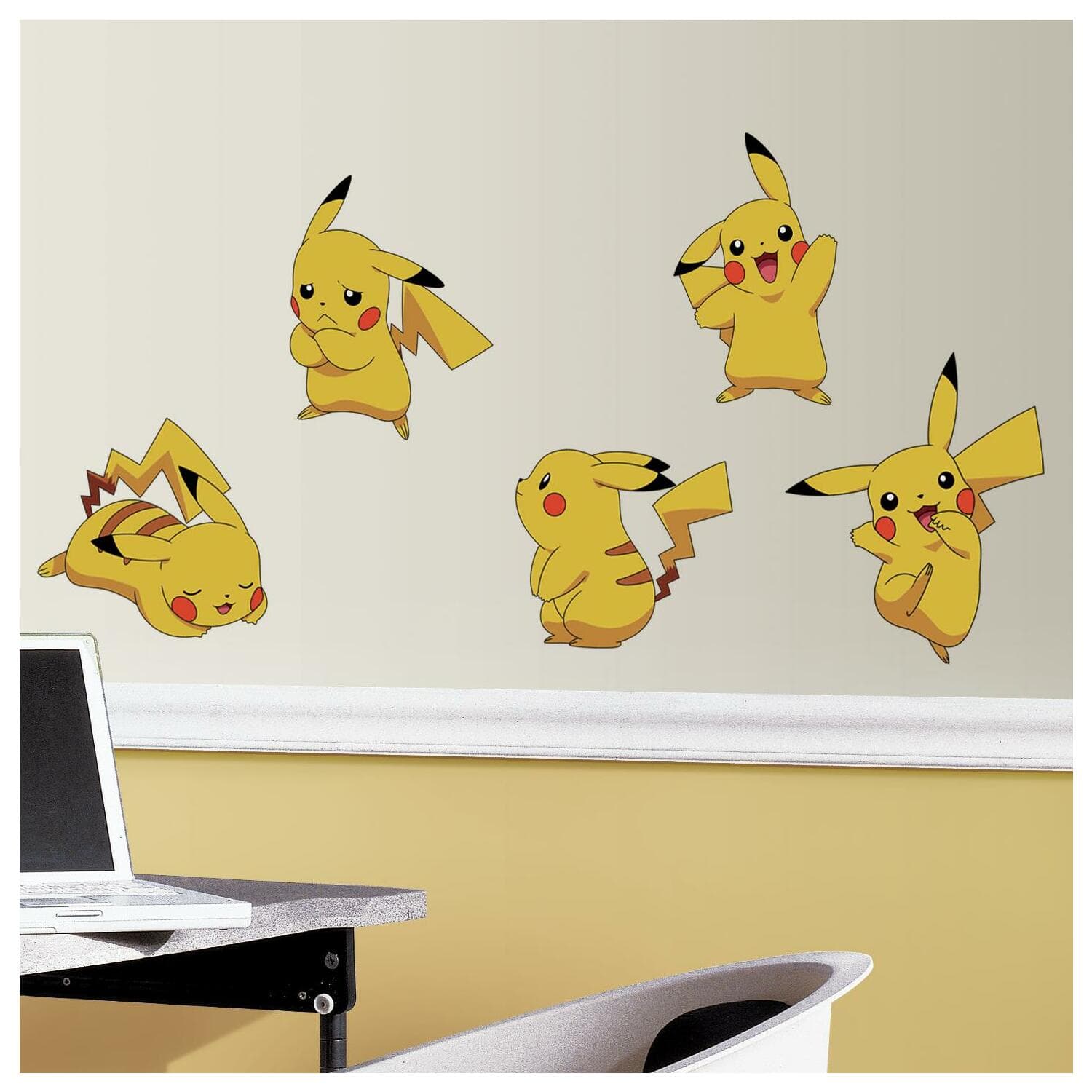 Pokemon Pikachu Peel & Stick Wall Decals