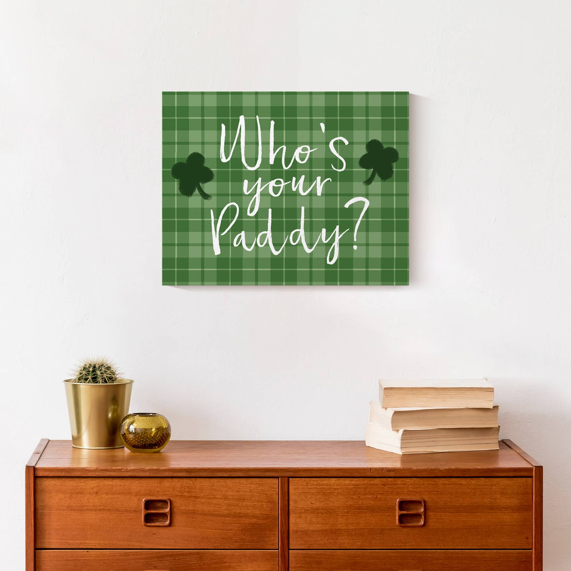 Who&#x27;s Your Paddy Canvas Wall Art