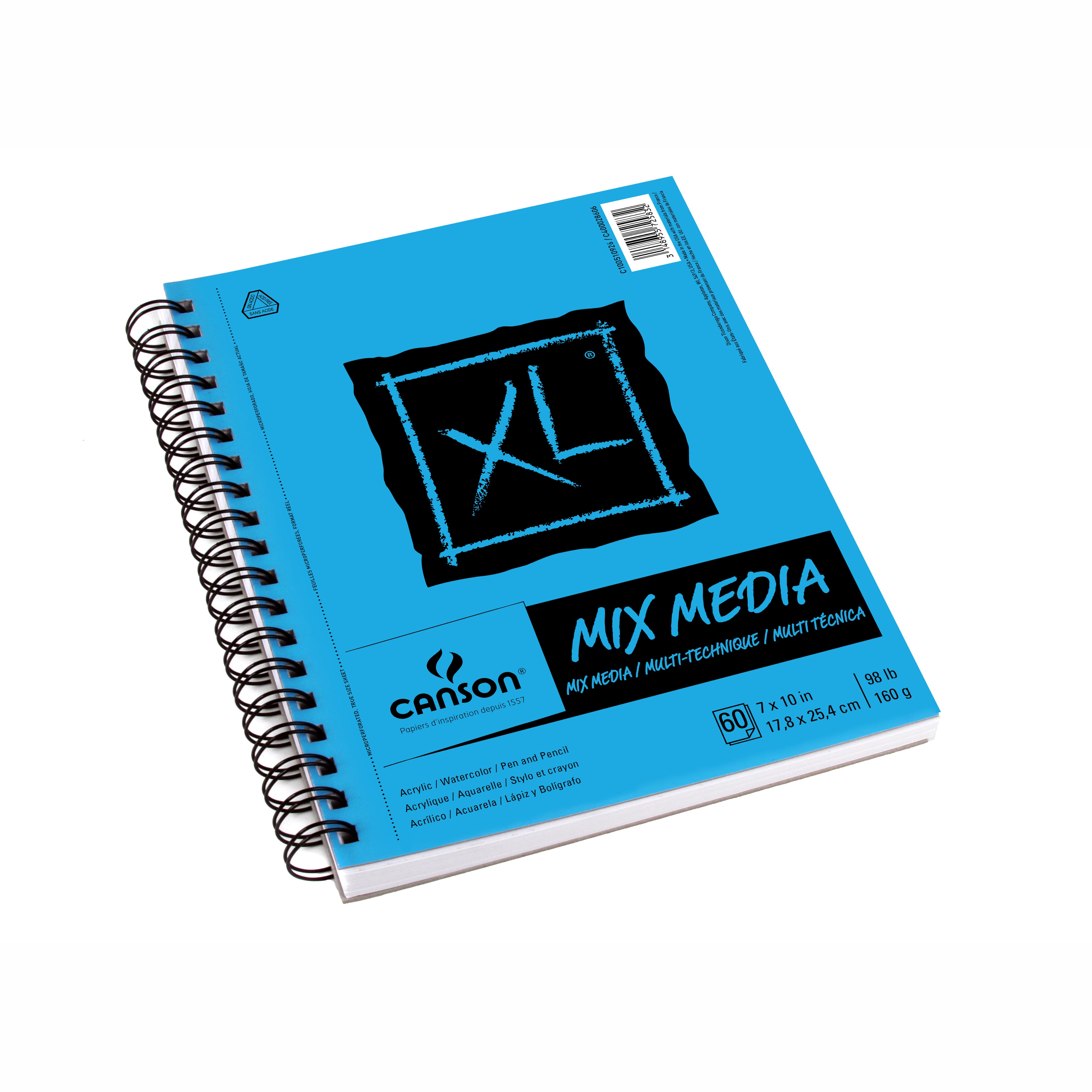 Canson XL Mix Media Pad, 60 Sheets, 9 x 12 