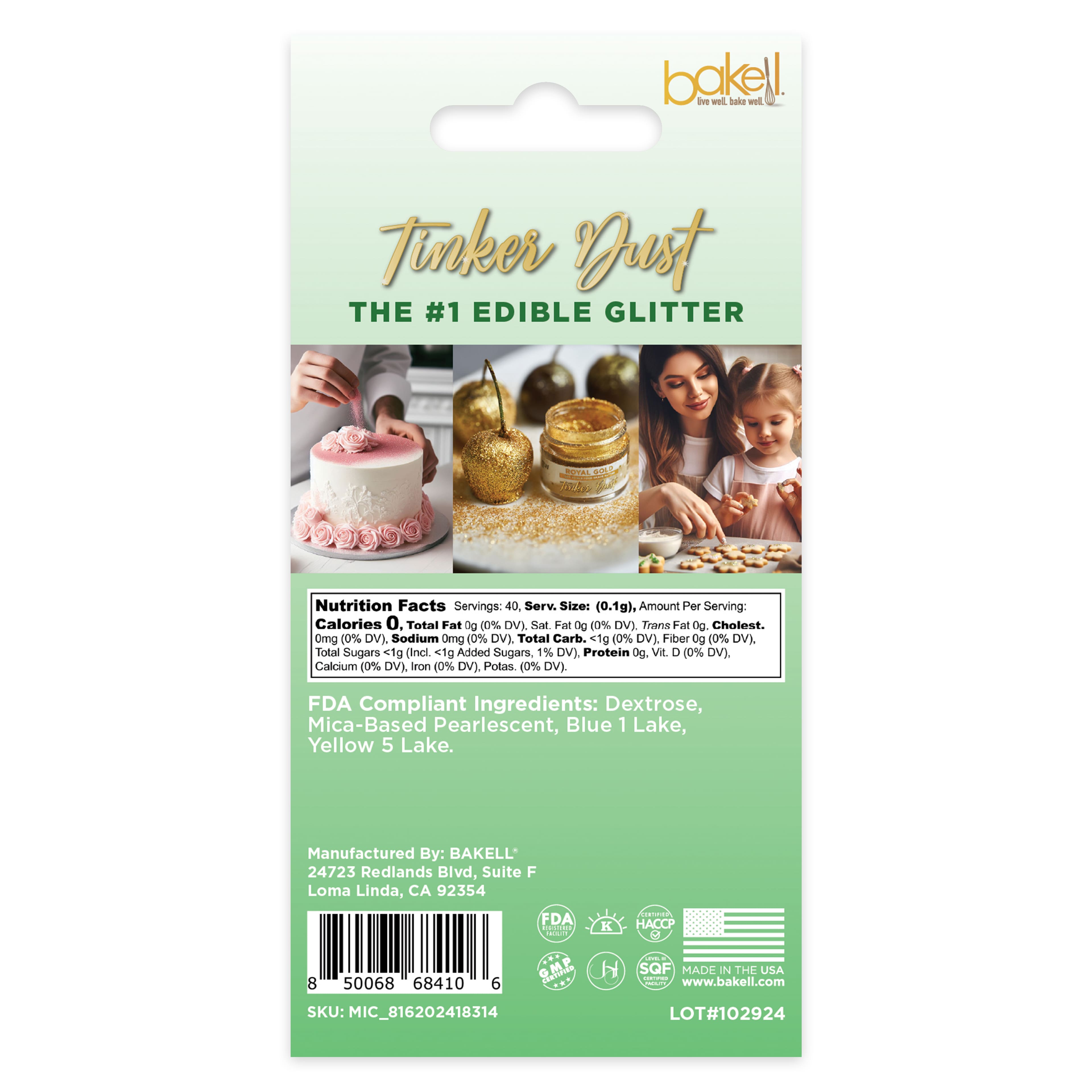 Bakell&#xAE; Tinker Dust Edible Glitter