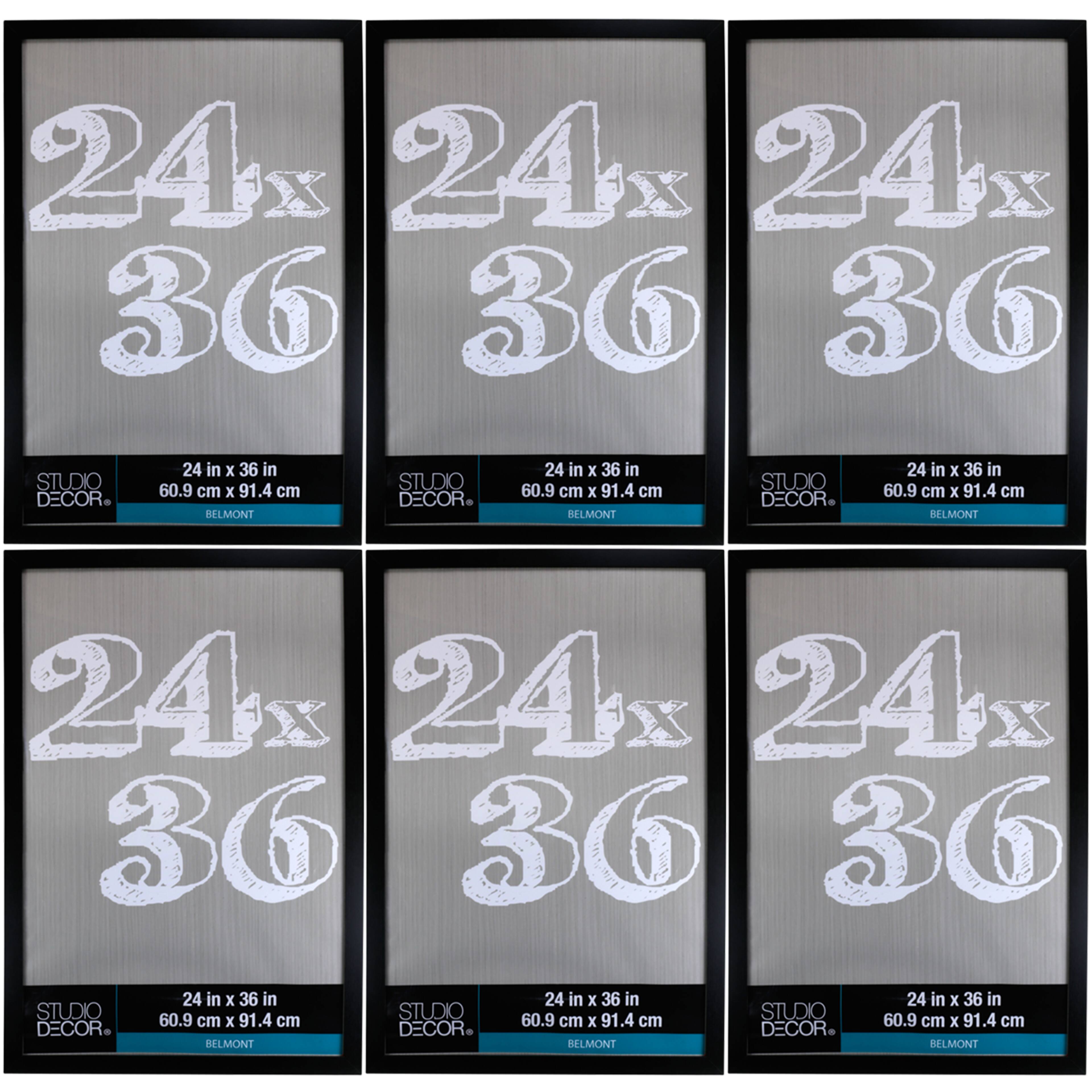 6 Pack: Black 24" x 36" Belmont Frame by Studio Décor®