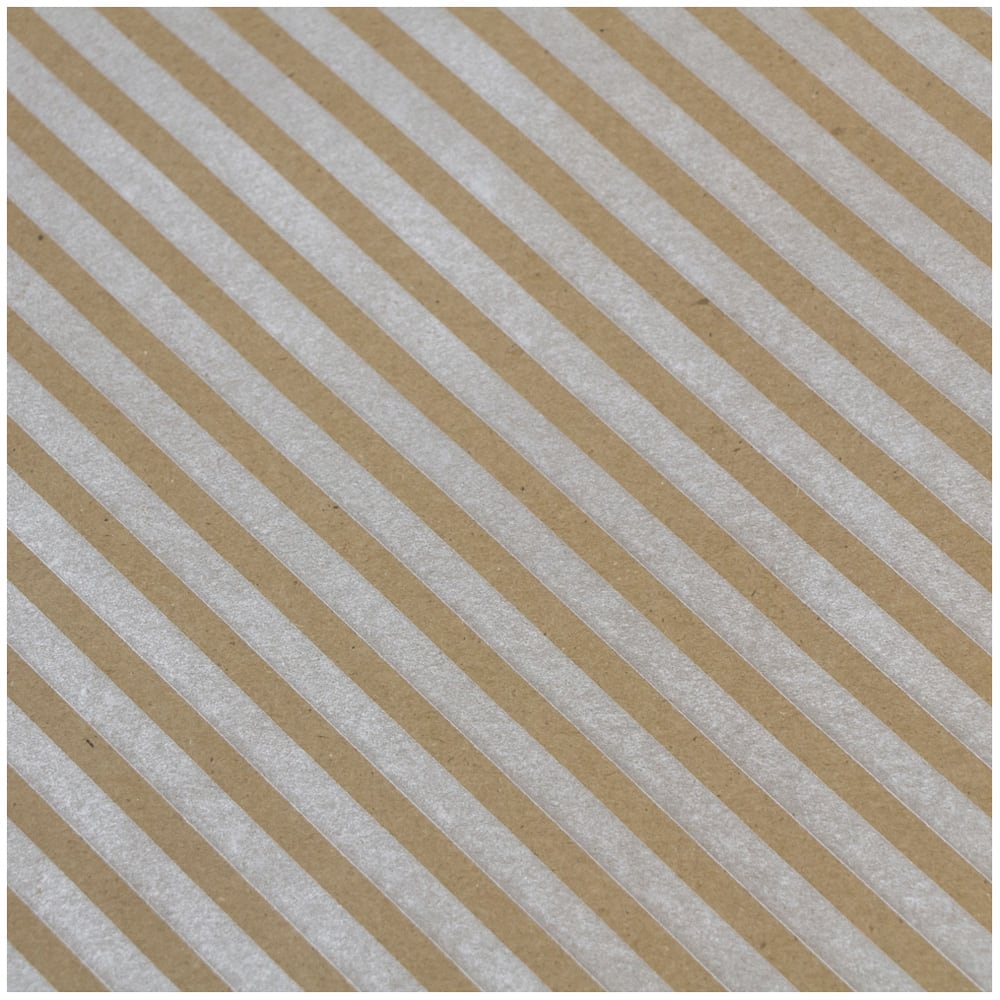 JAM Paper Stripes &#x26; Solids Kraft Gift Wrap Set