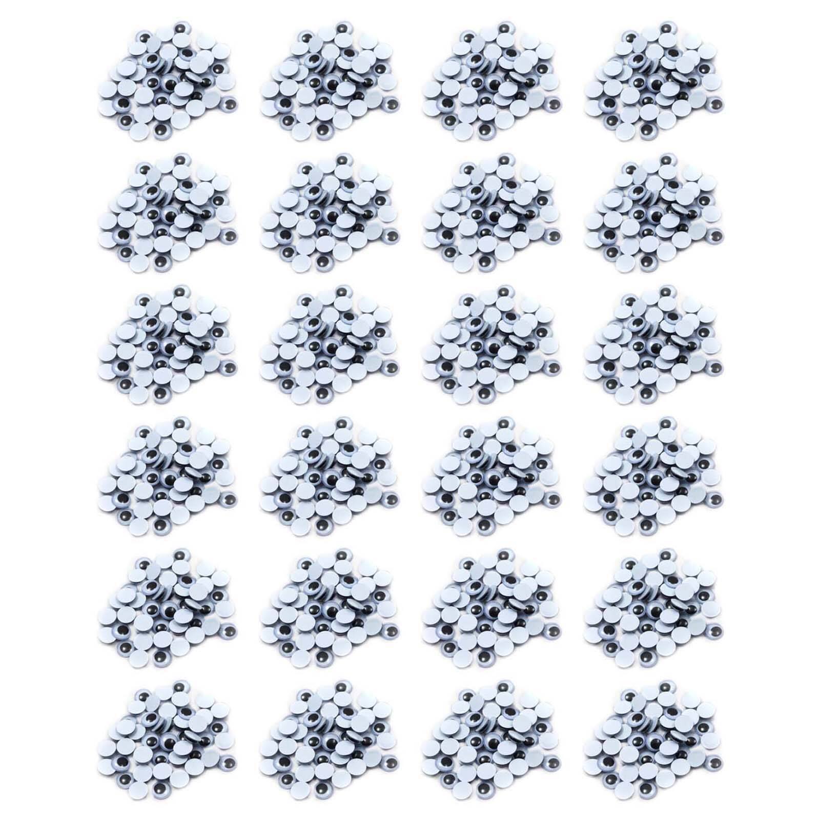Charles Leonard 10mm Wiggle Eyes, 24 Packs of 50