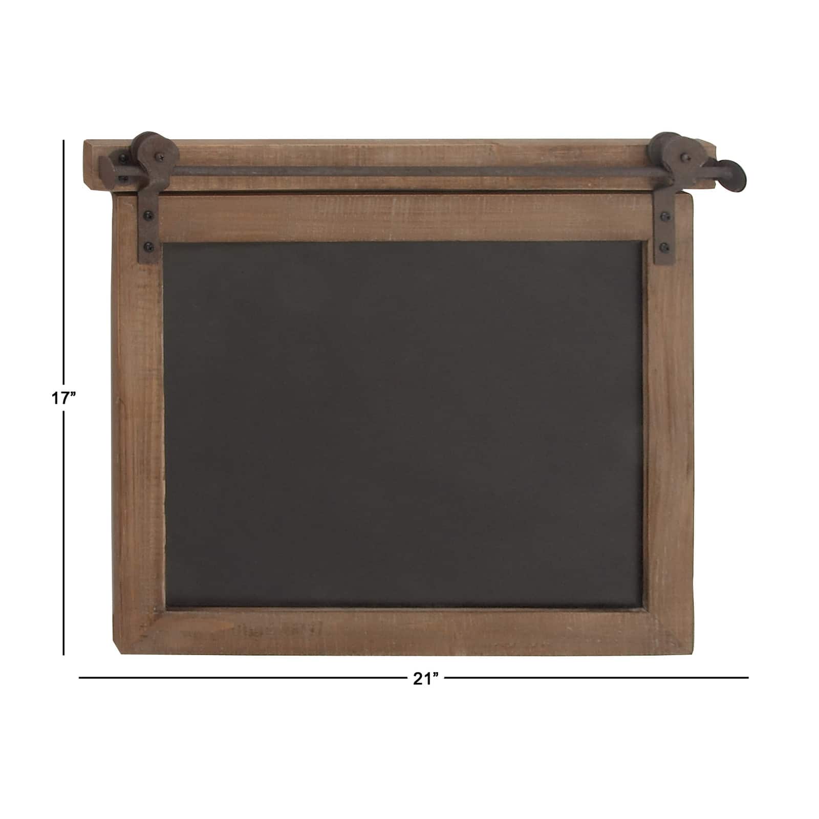 Brown Wall Mounted Chalkboard