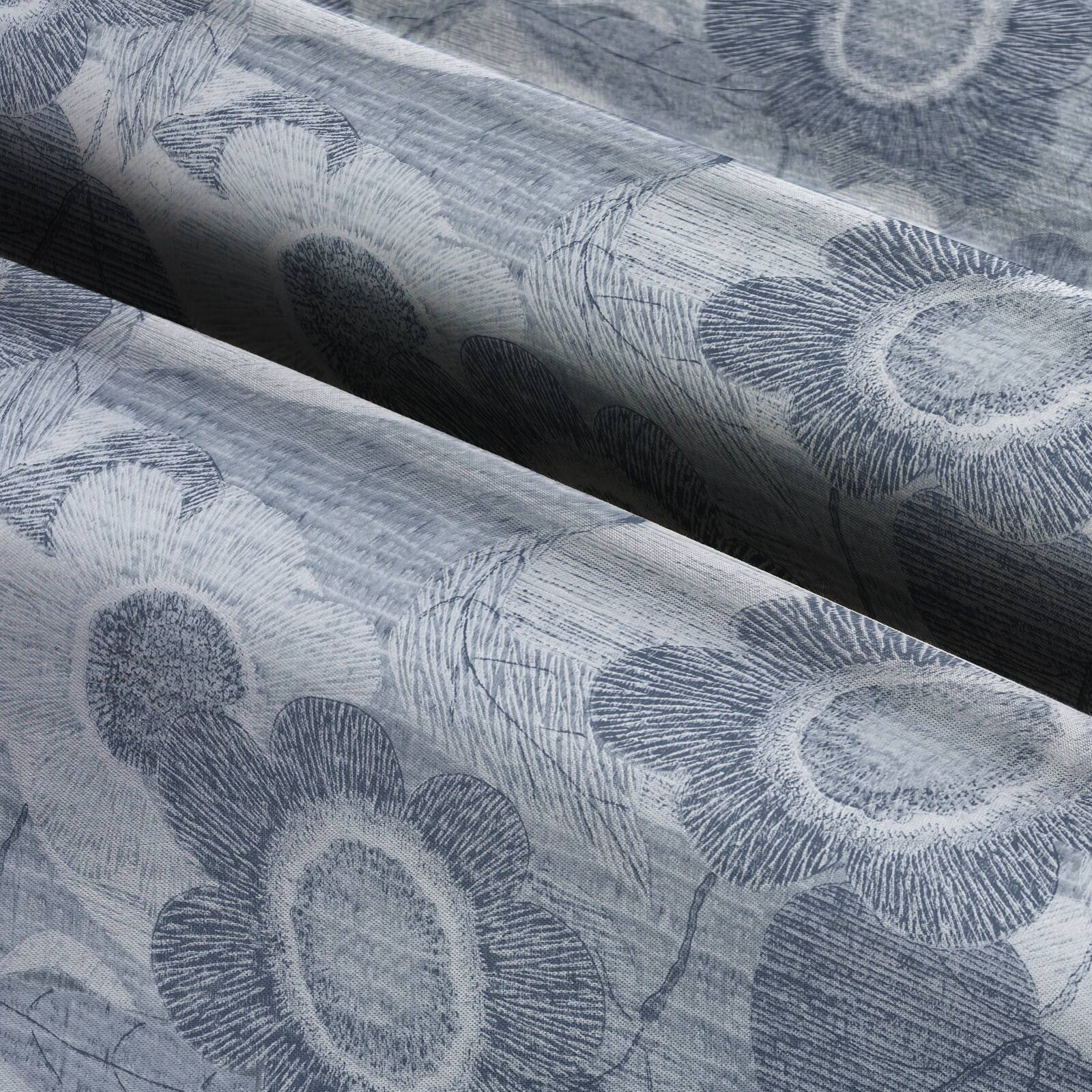 Springs Creative Modern Coastal Bellamy Raffia Chambray Blue Fabric