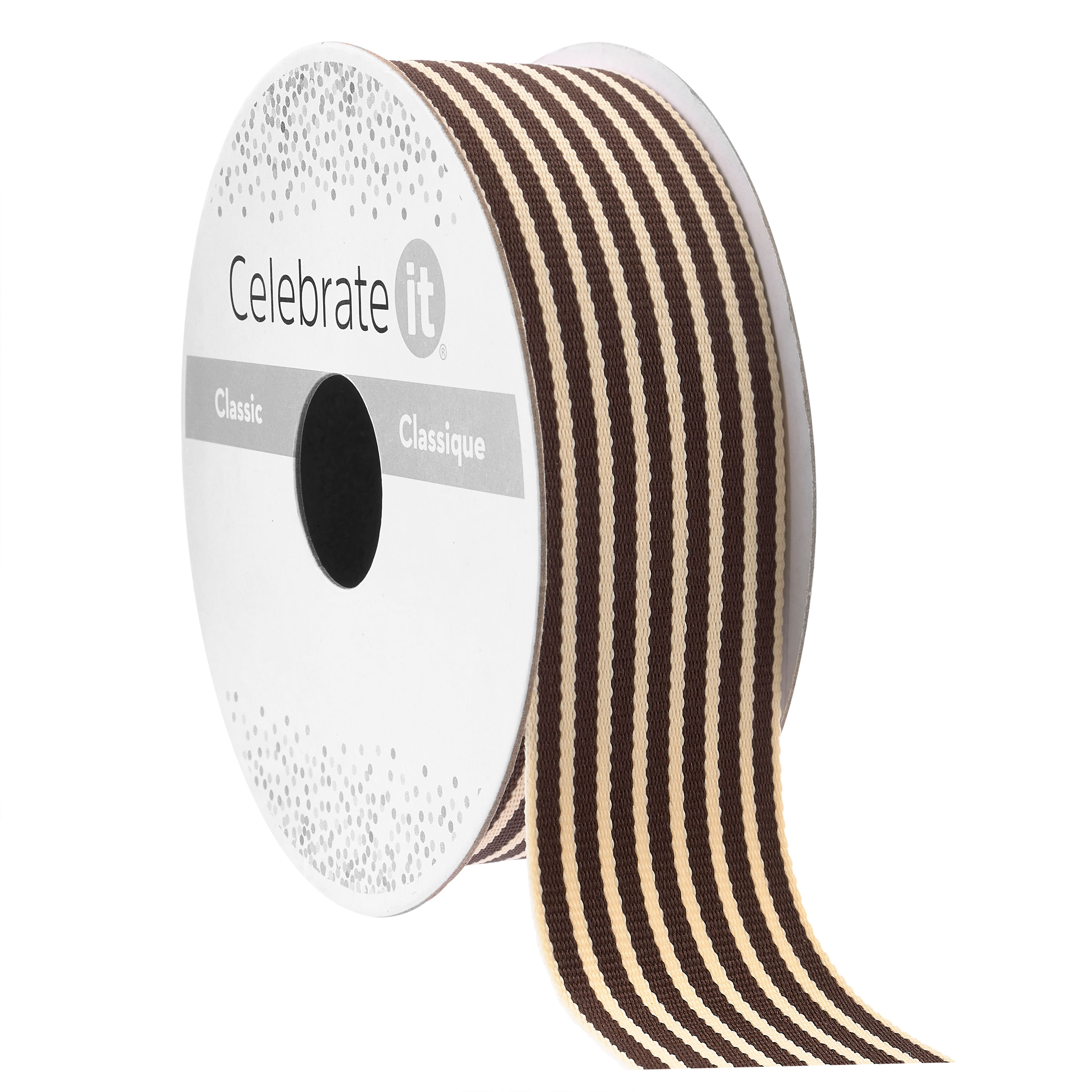 1&#x22; x 5yd. Striped Ribbon by Celebrate It&#xAE; Classic