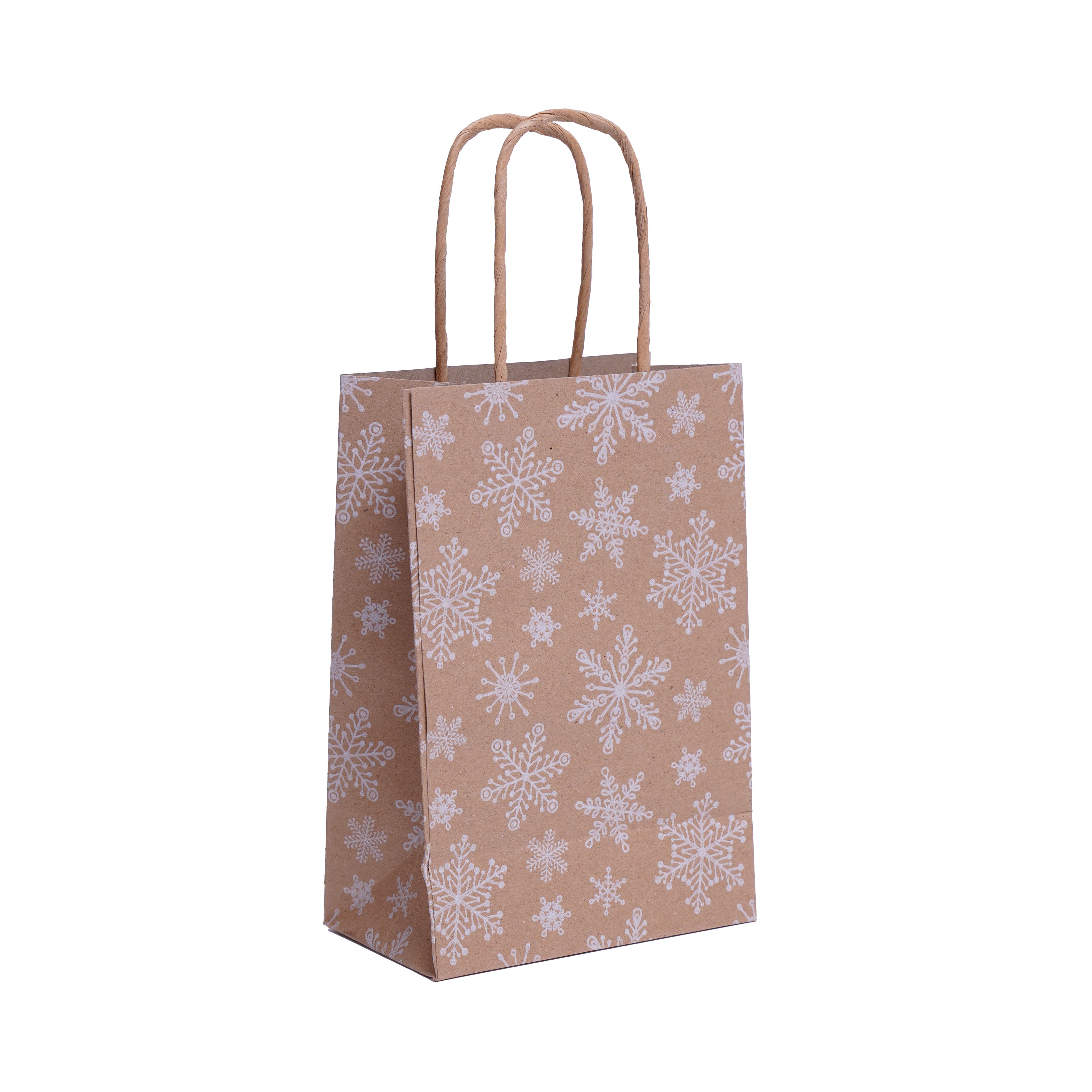 8&#x22; Snowflake Gift Bags, 6ct. by Celebrate It&#x2122;