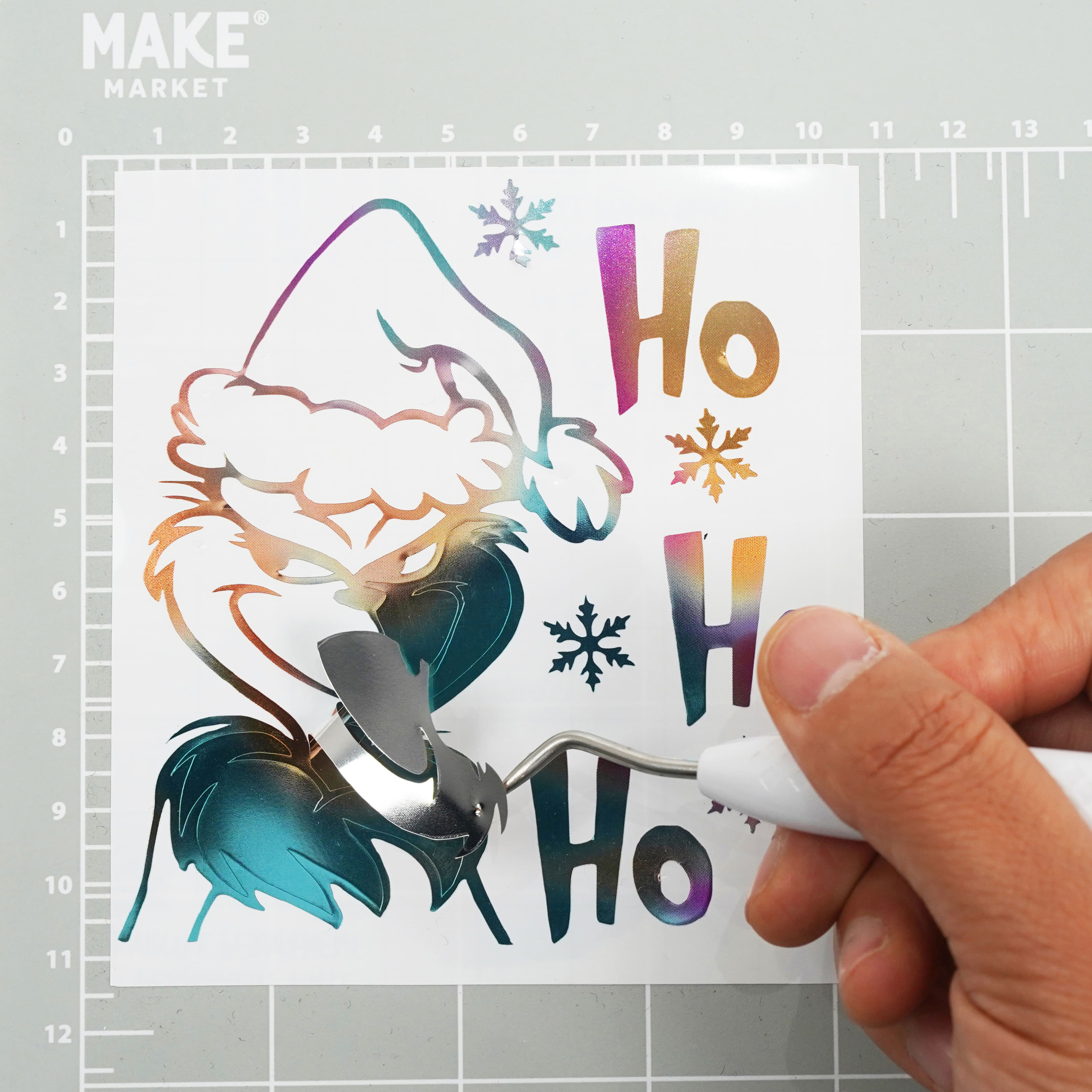 12 Pack: Chrome Foil Permanent Vinyl by Make Market®