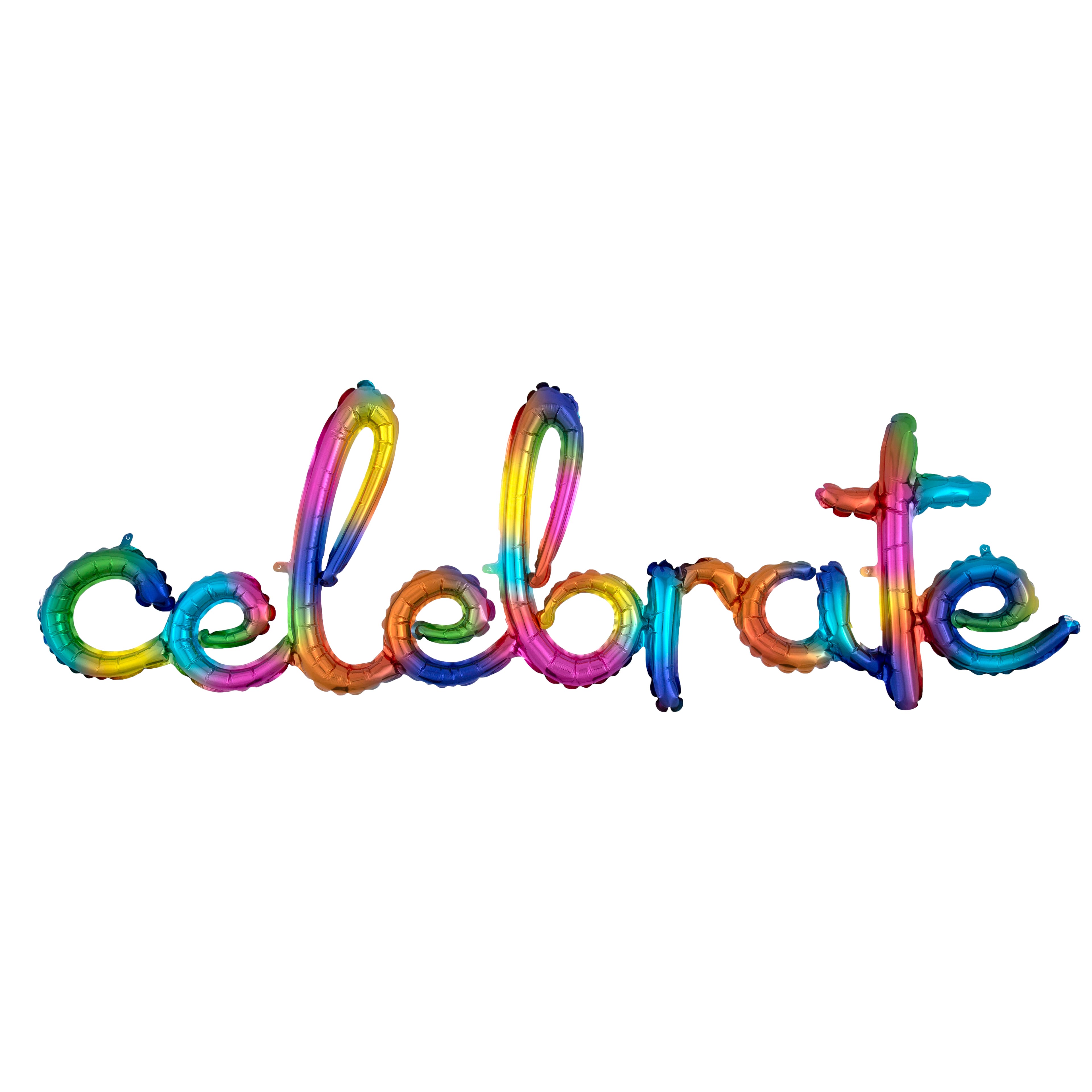 59" Rainbow Celebrate Foil Balloon