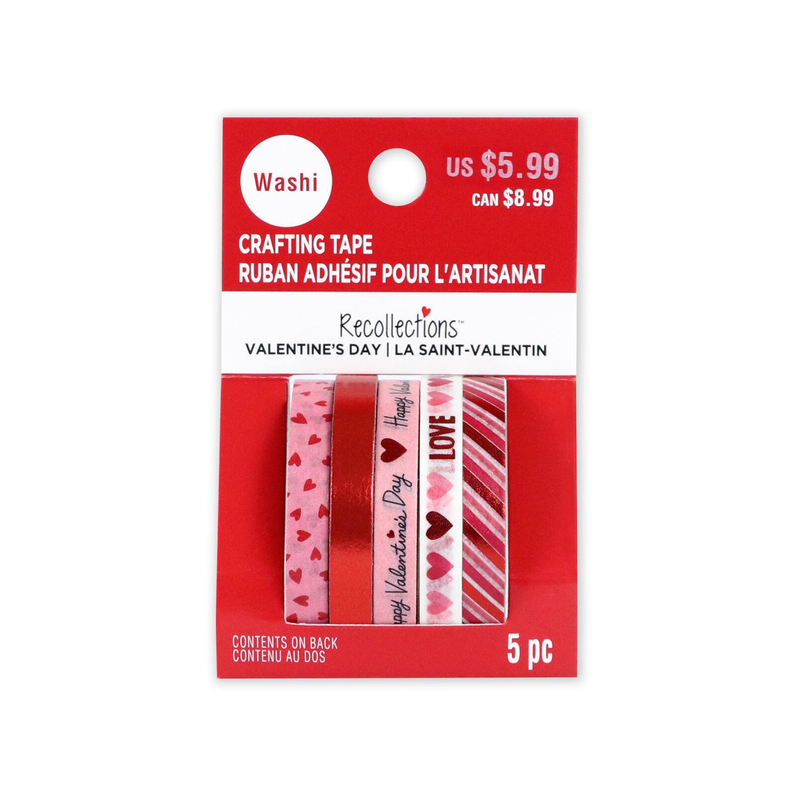 Valentine's Day Crafting Washi Tape Set by Recollections™