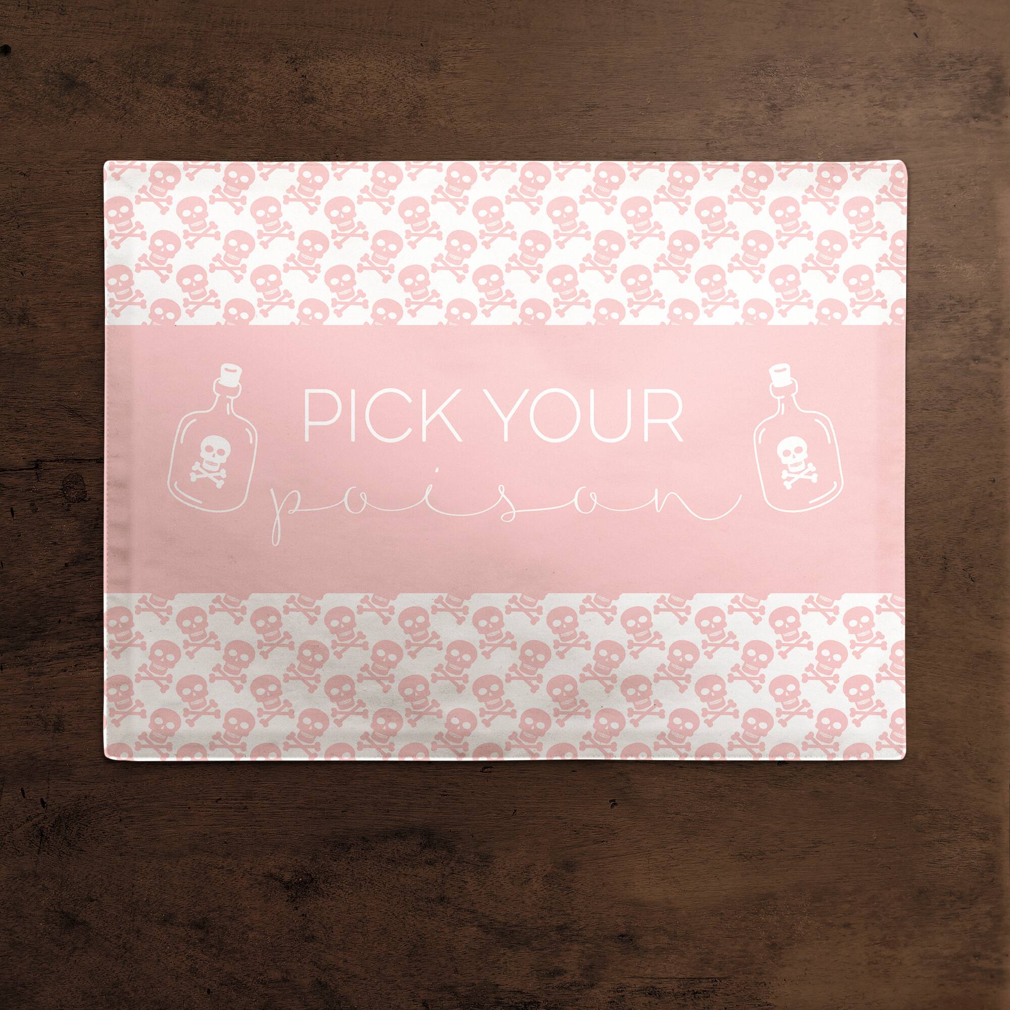 Pick Your Poison Polyester Twill Placemat