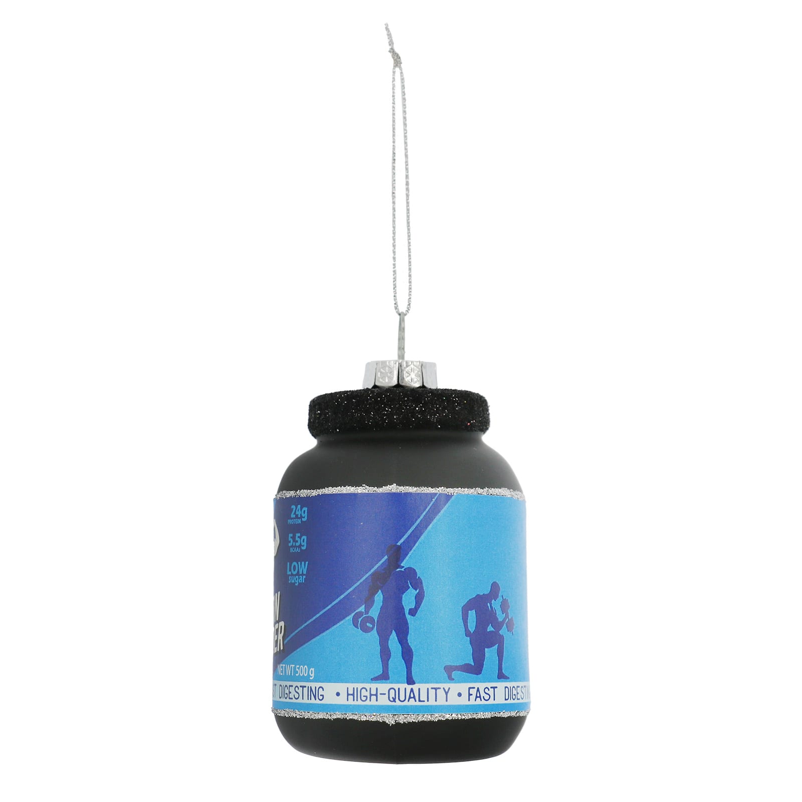 3.75&#x22; Glass Protein Powder Ornament by Ashland&#xAE;