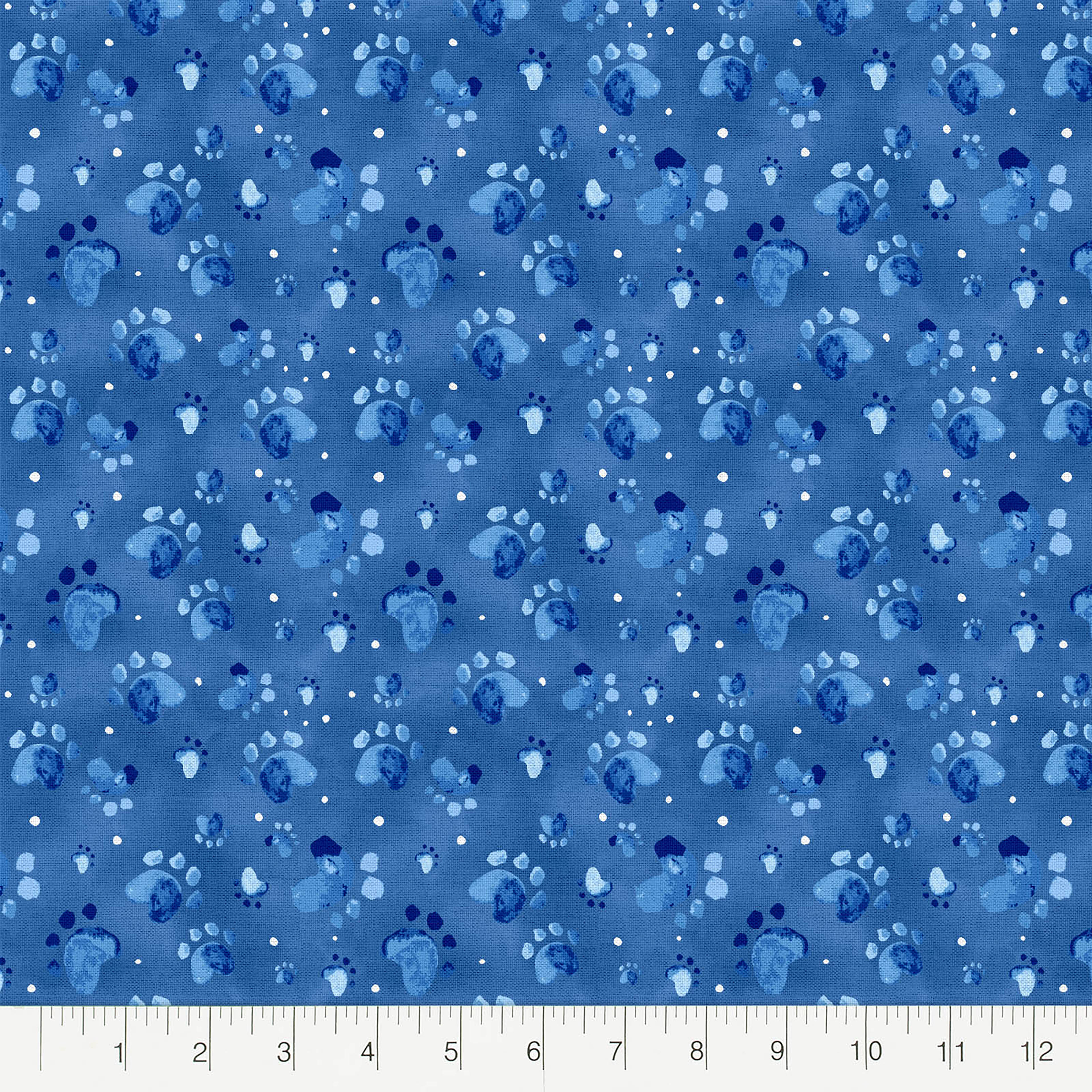 Fabric Editions Blue Good Boy Cotton Fabric