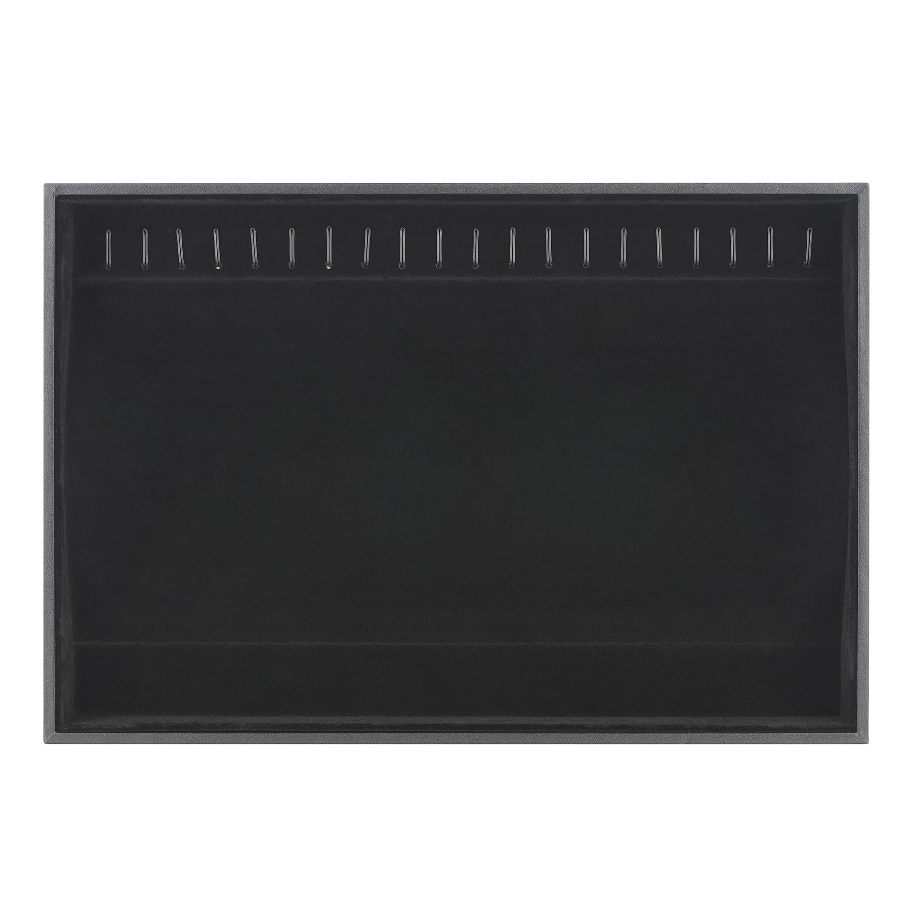 Black Velvet Jewelry Tray with Hooks by Bead Landing™