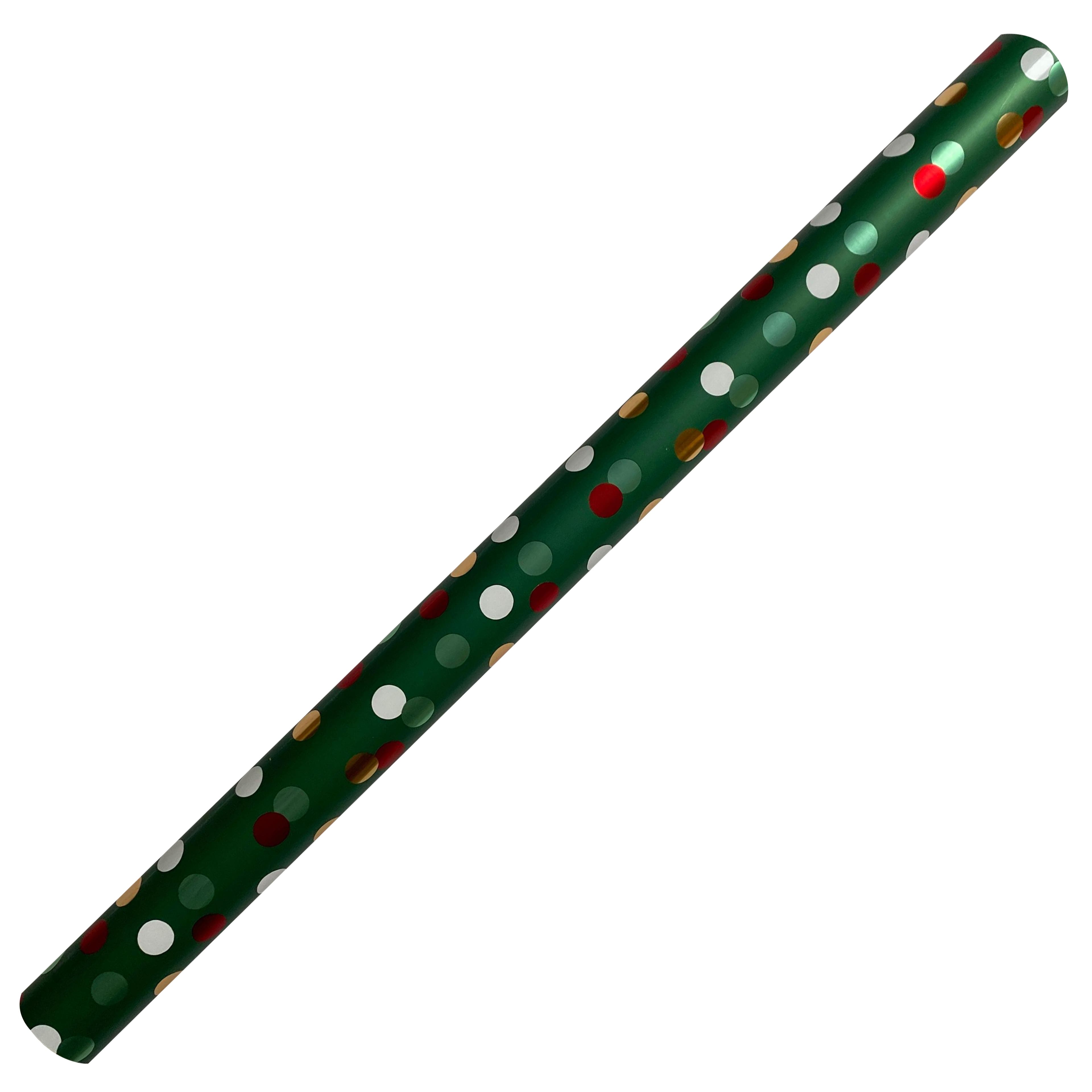 Green &#x26; Multicolor Foil Dot Gift Wrap by Celebrate It&#x2122;