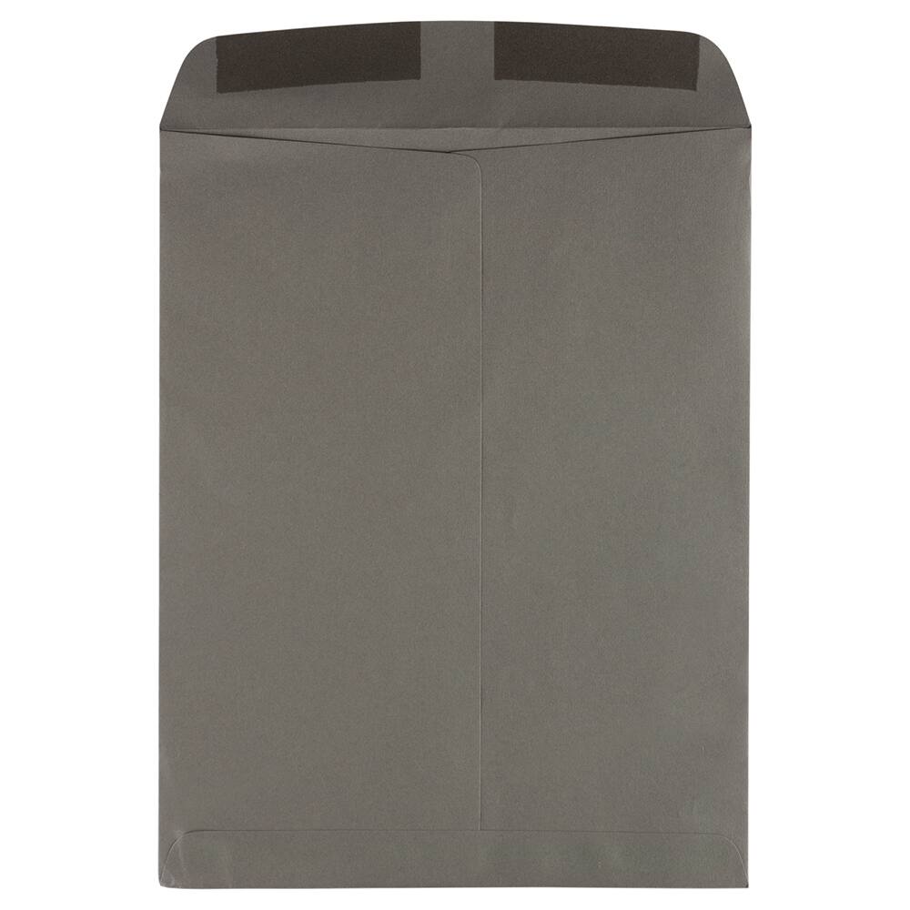 JAM Paper 10" x 13" Dark Gray Open End Catalog Premium Envelopes, 100ct.