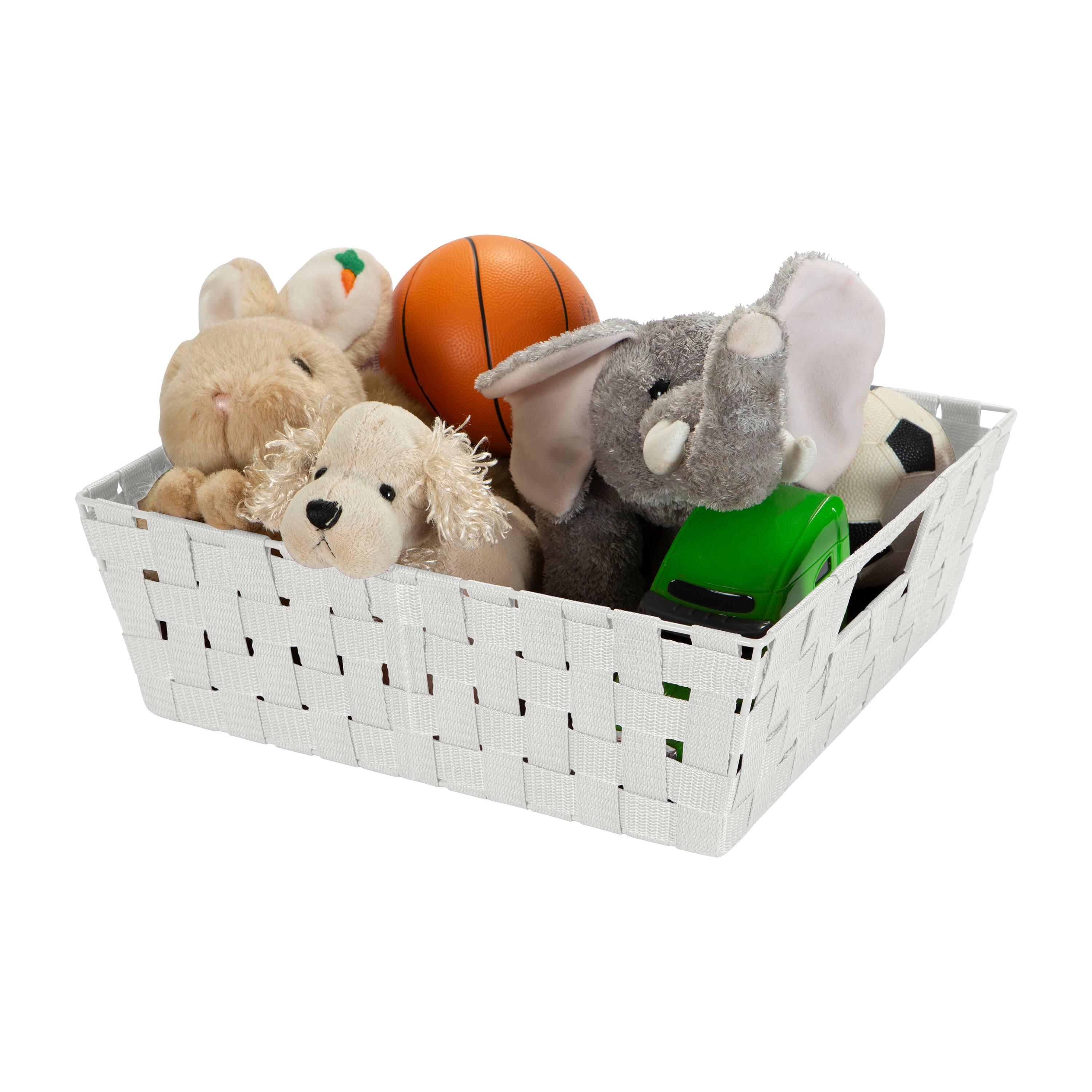 Simplify Heather Gray Large Storage Shelf Tote Set