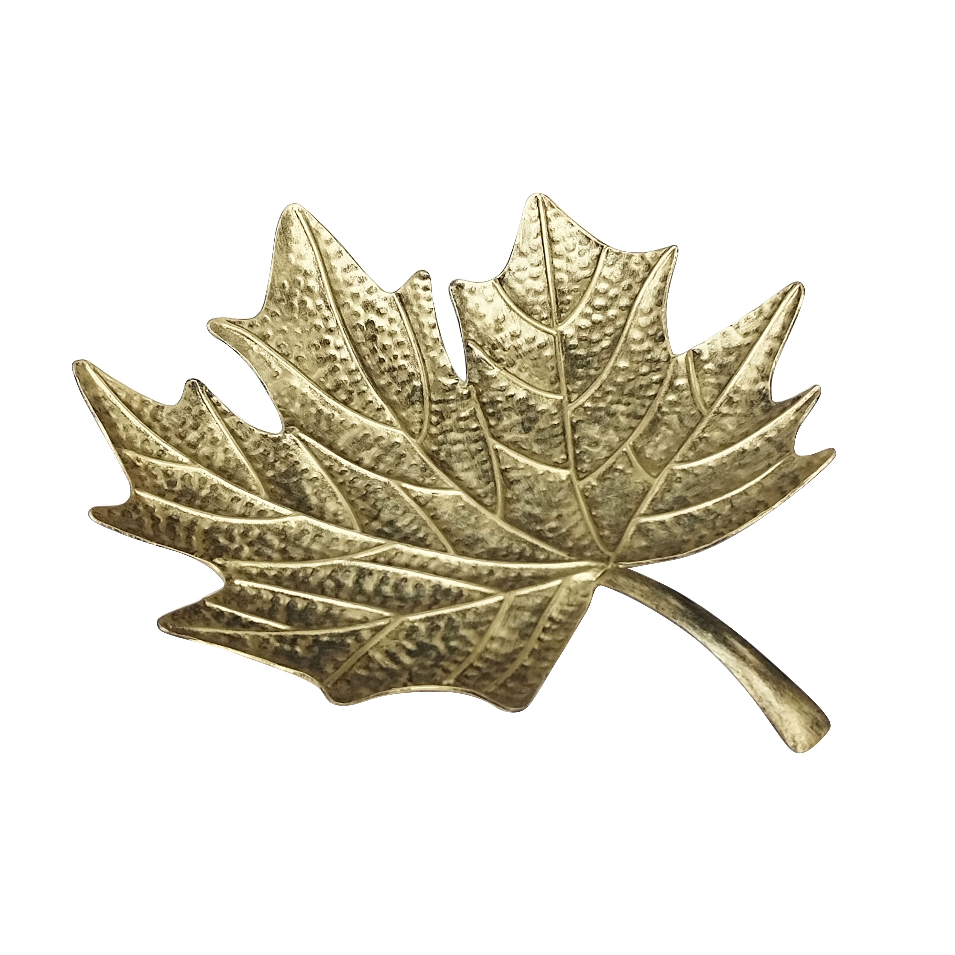 17&#x22; Gold Maple Leaf Tray Tabletop D&#xE9;cor by Ashland&#xAE;