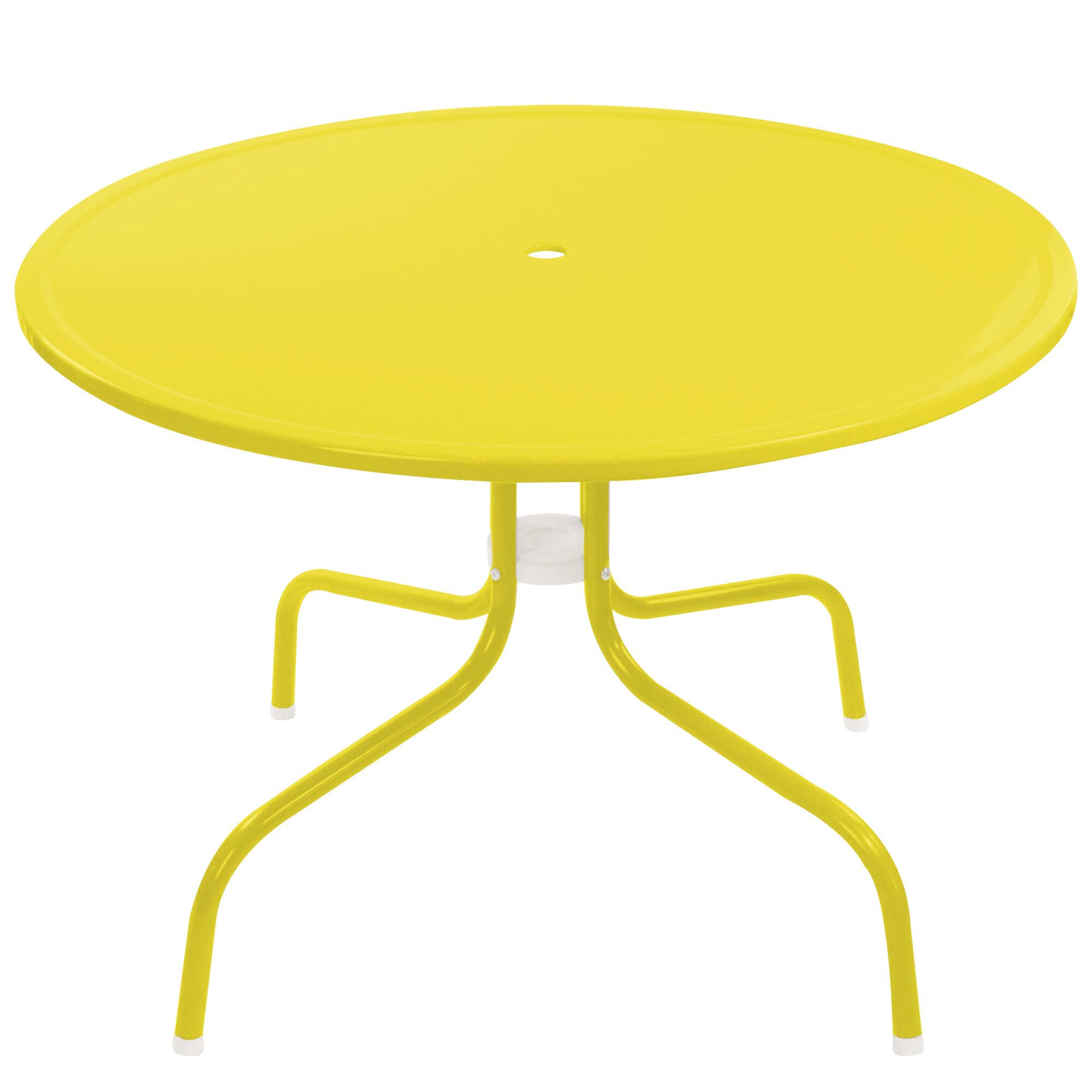 39" Outdoor Retro Metal Tulip Dining Table