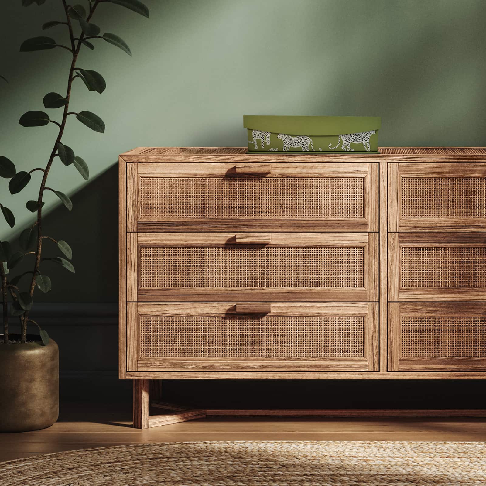 Safari Flip Top Decorative Box by Ashland