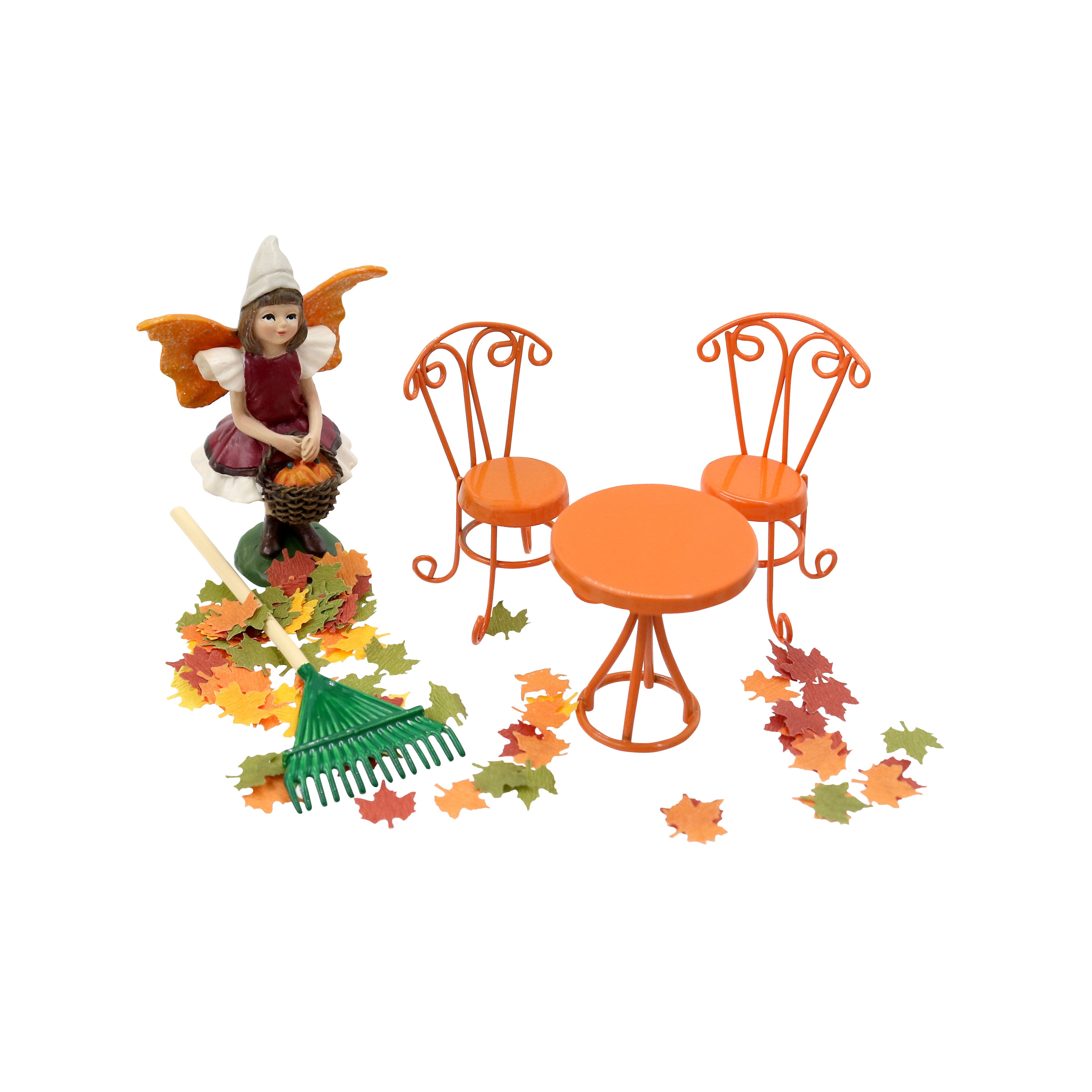 Mini Orange Table & Chairs Bistro Set by Ashland®