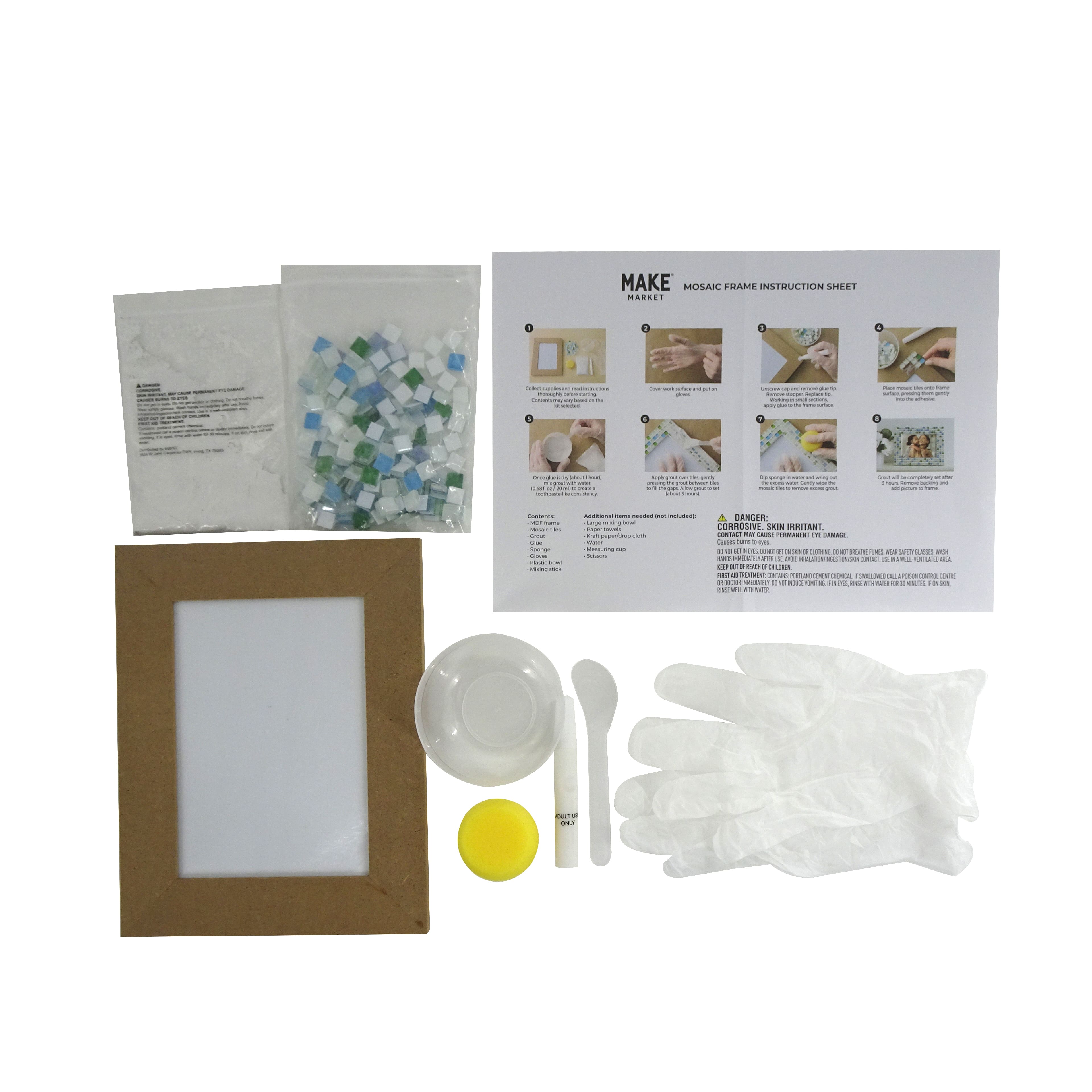 5&#x22; x 7&#x22; Iridescent Mosaic Frame Kit by Make Market&#xAE;