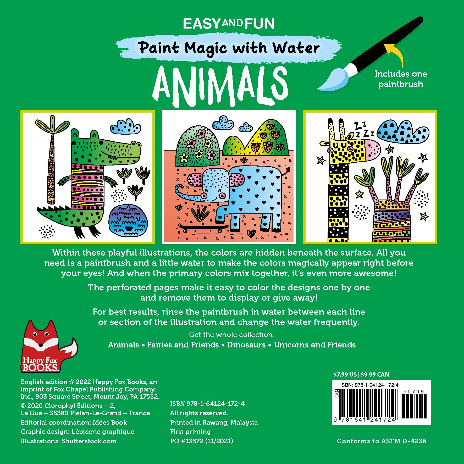 Fox Chapel Animals Paint Magic with Water