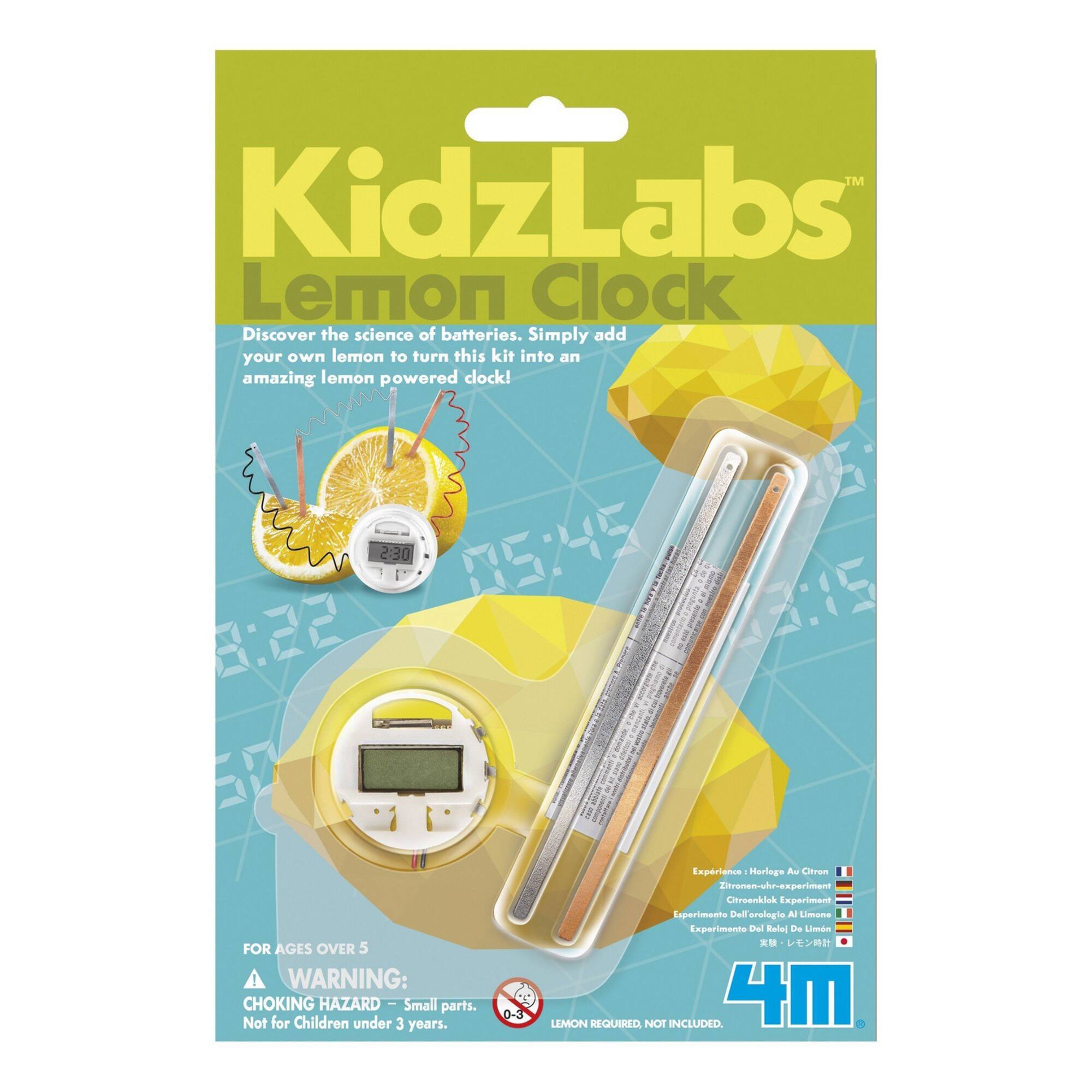Toysmith® 4M Kids Labs Lemon Clock Kit