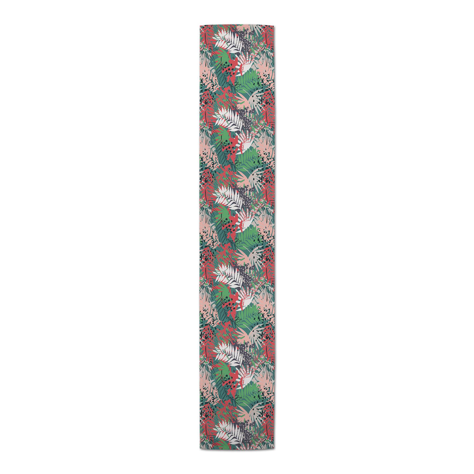 Jungle Foliage Outdoor Table Runner