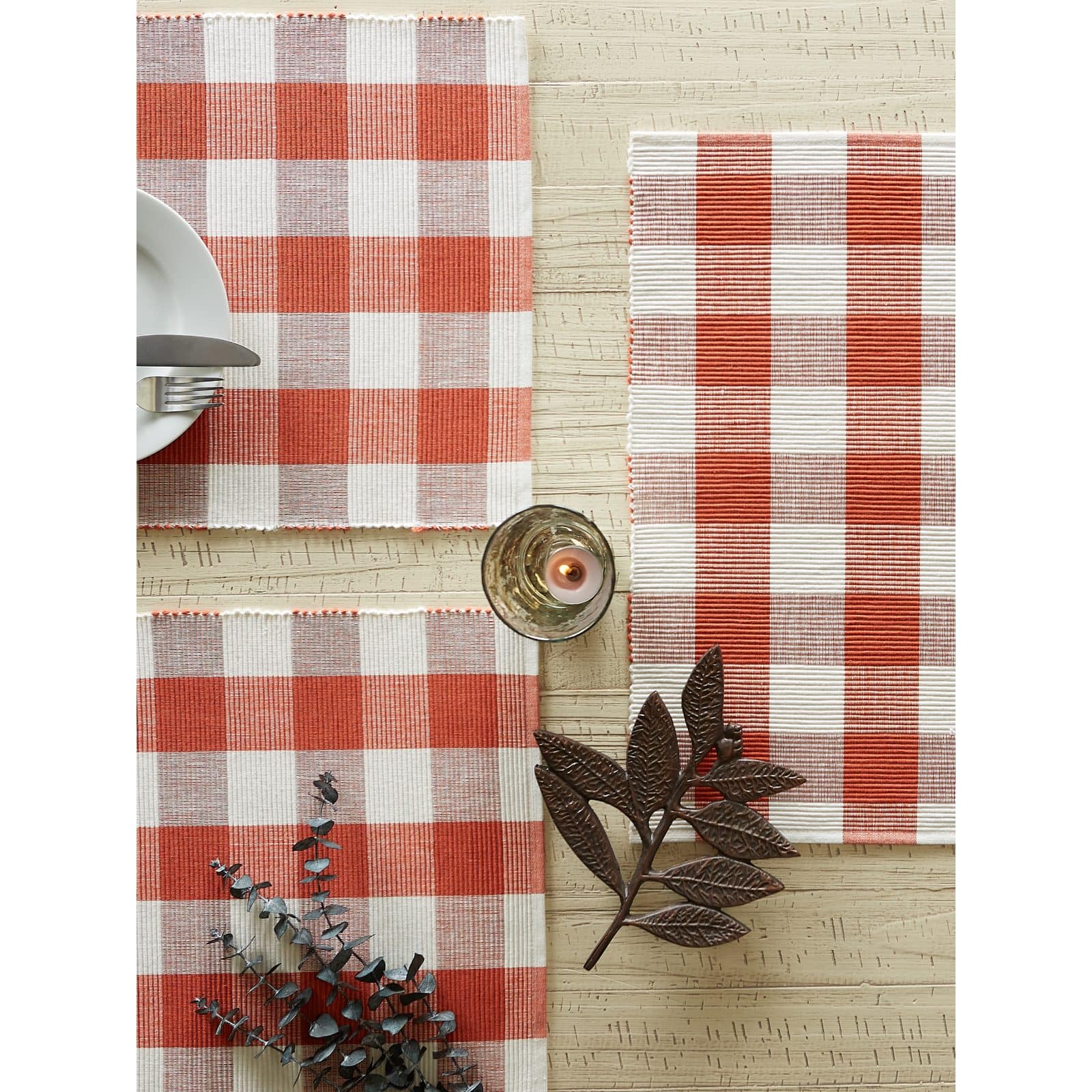 DII® Buffalo Check Ribbed Placemat, 6ct. Placemats Michaels