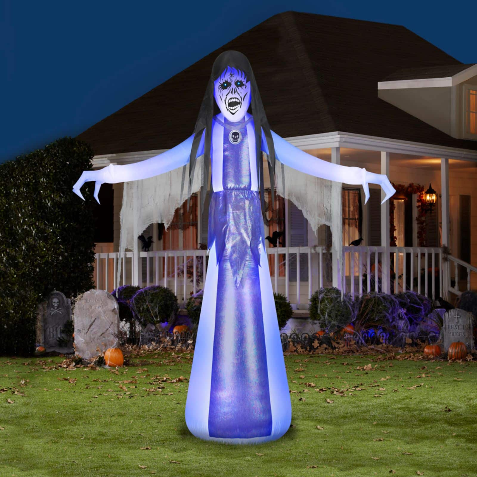 10ft. Animated Lightshow Airblown&#xAE; Inflatable Short Circuit Female Ghoul