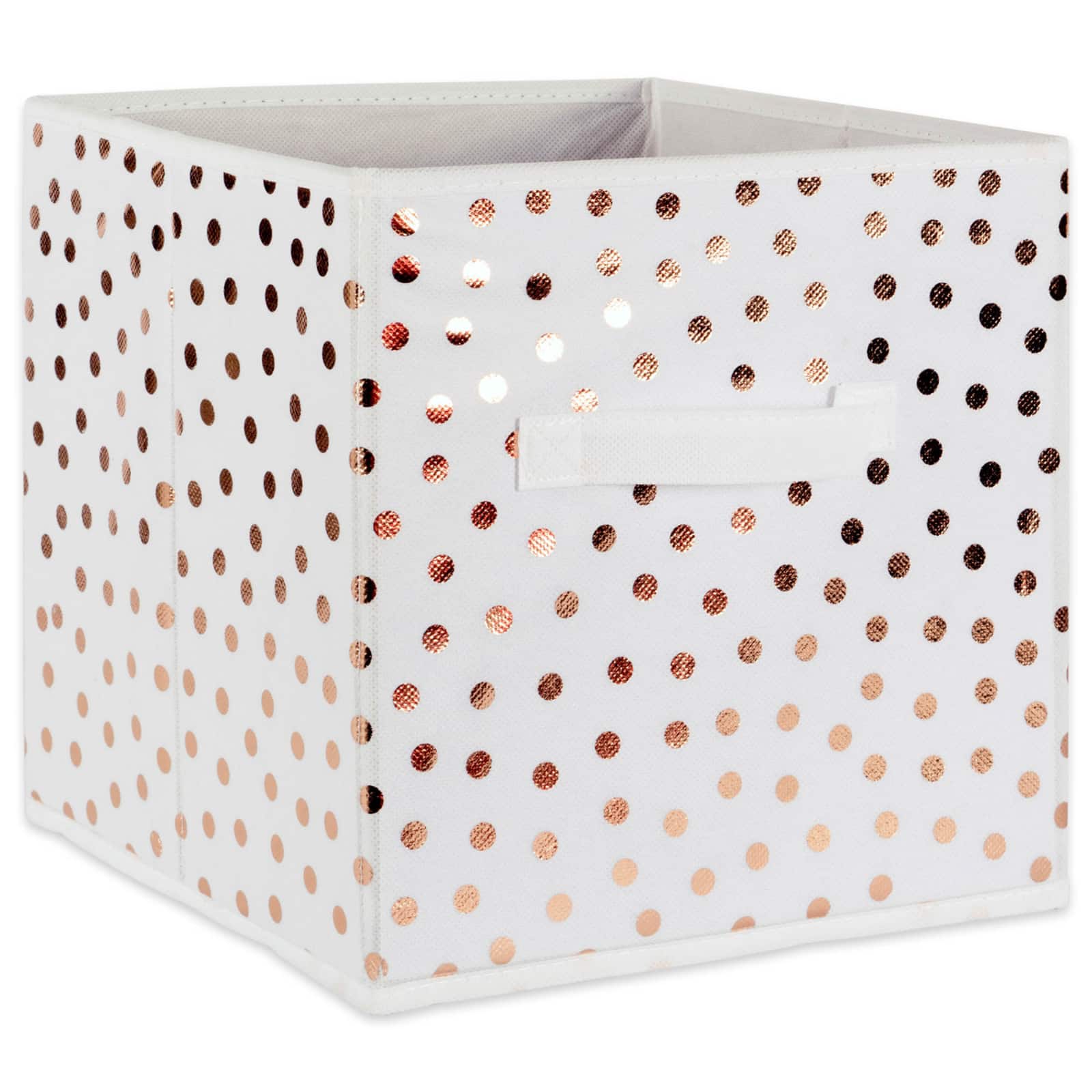 DII® 13" Nonwoven Polyester Small Dots Storage Cubes, 2ct.