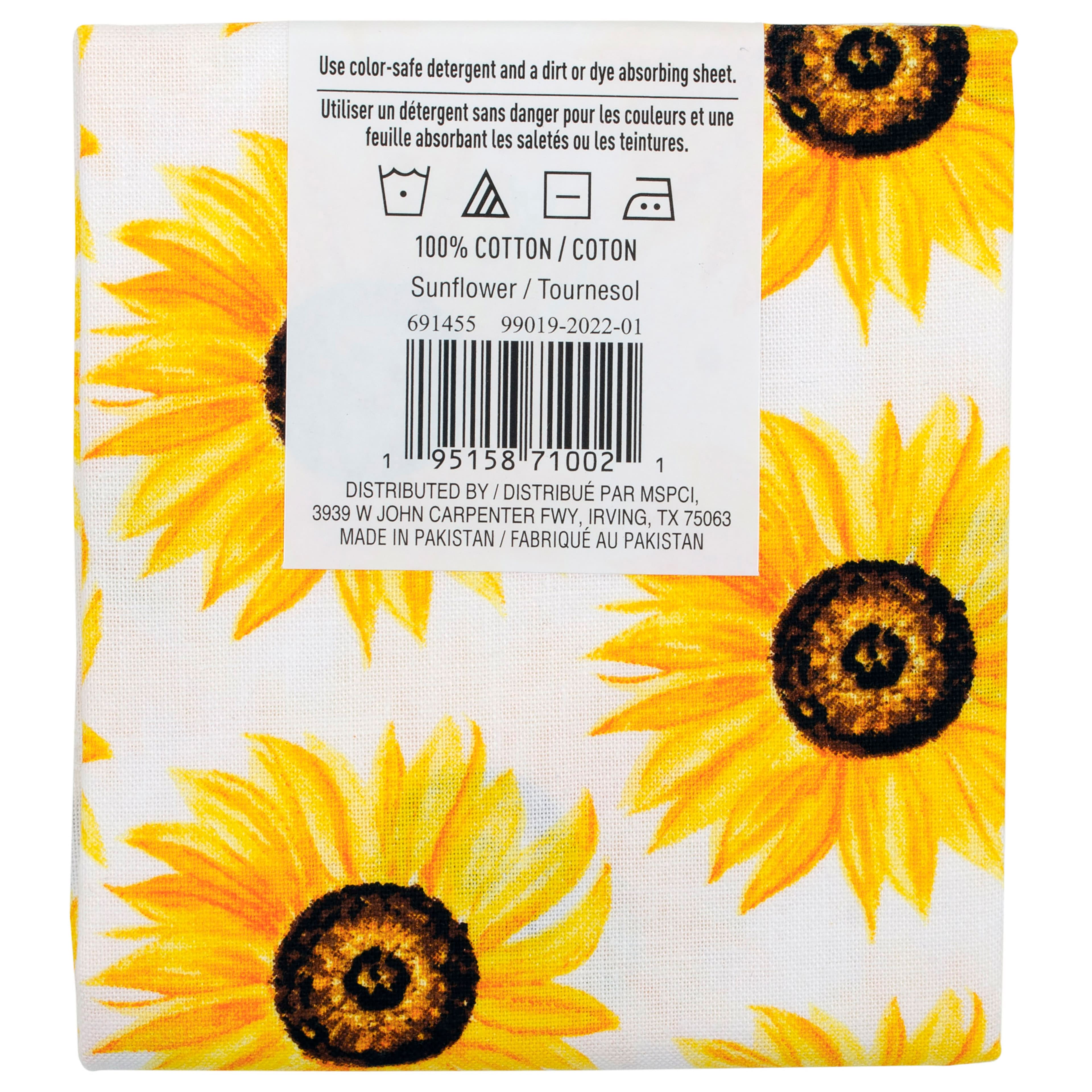Sunflower Cotton Fabric Bundle by Loops & Threads™