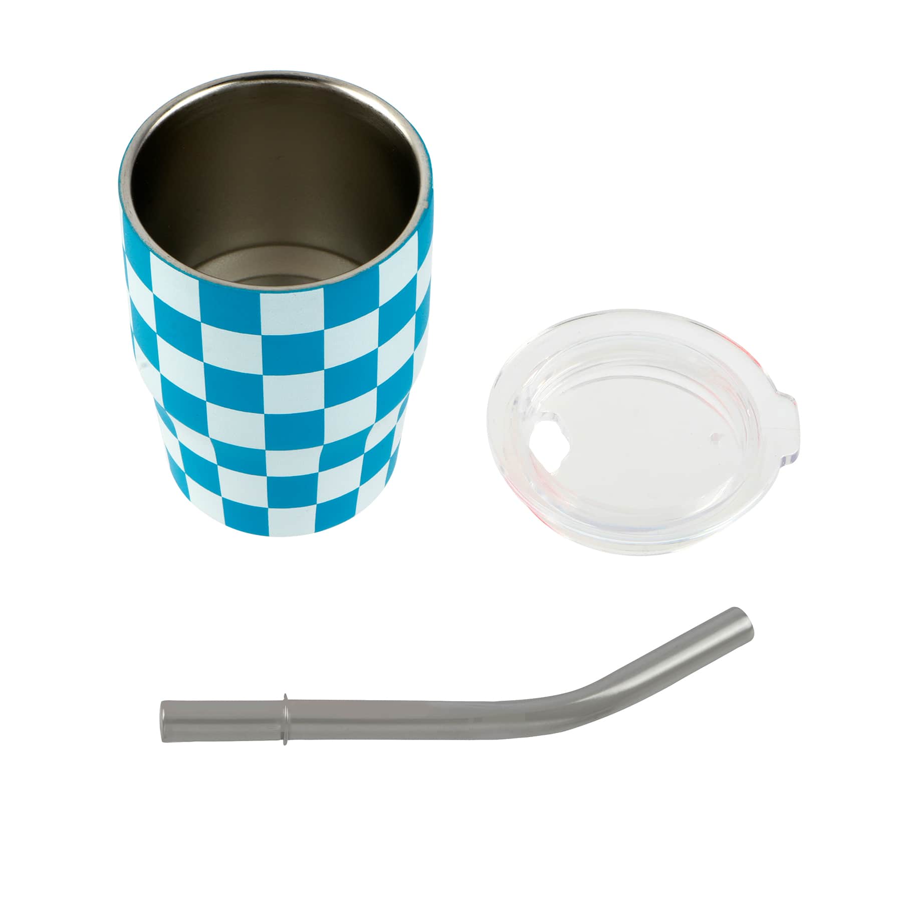 3oz. Mini Check Stainless Steel Insulated Tumbler by Ashland&#xAE;