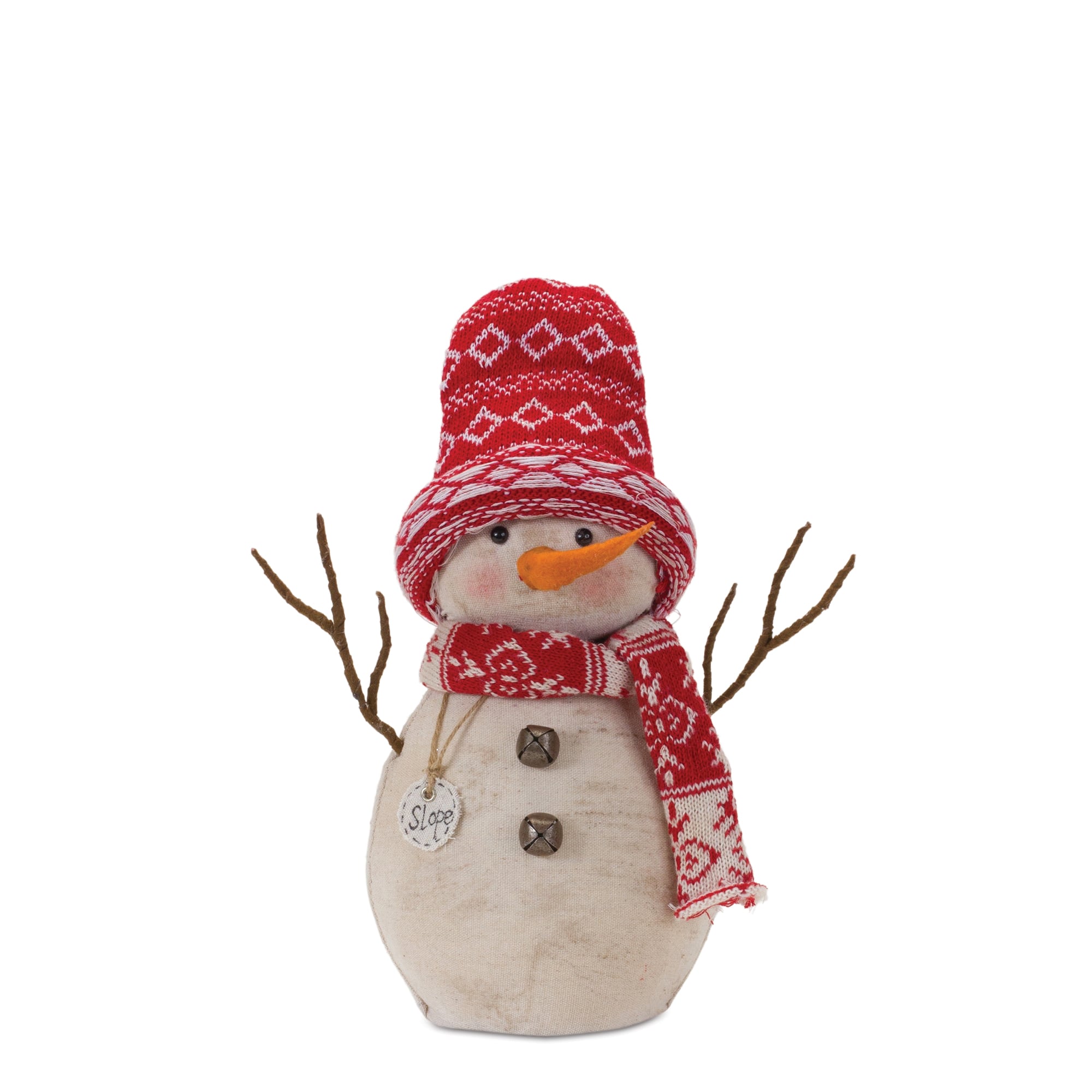 Snowman D&#xE9;cor with Hat &#x26; Scarf Set, 12.25&#x22; &#x26; 15.25&#x22;