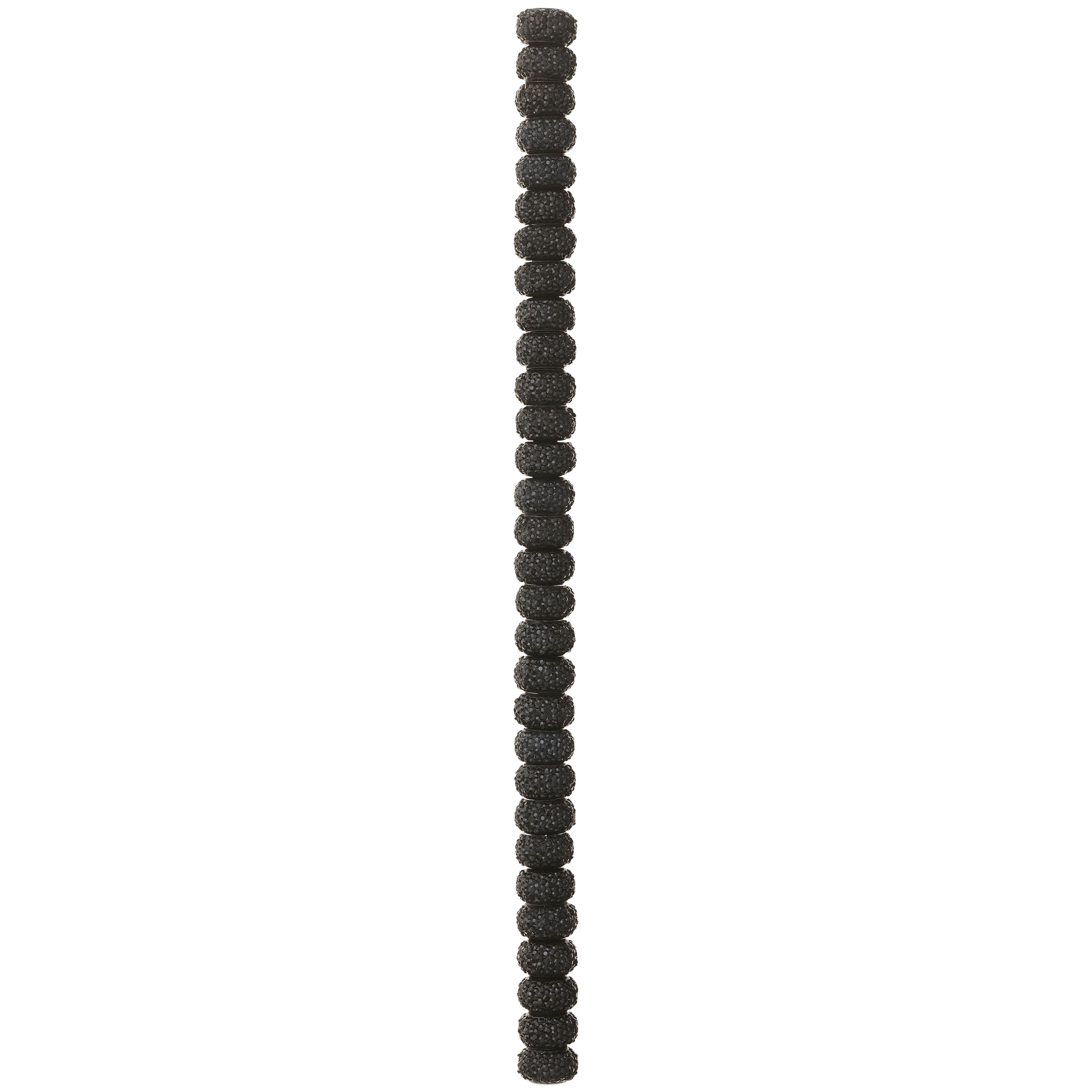 12 Packs: 30 ct. (360 total) Black Resin Rondelle Beads, 10mm by Bead Landing&#x2122;