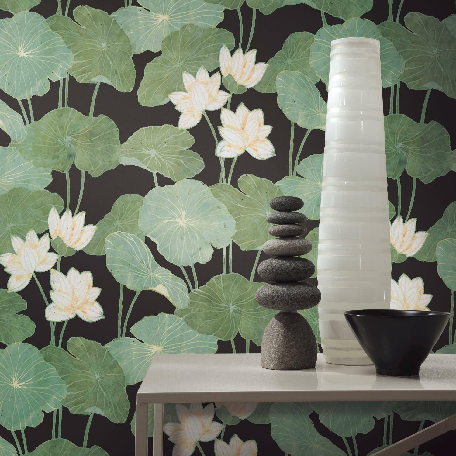 RoomMates Lily Pad Peel &#x26; Stick Wallpaper