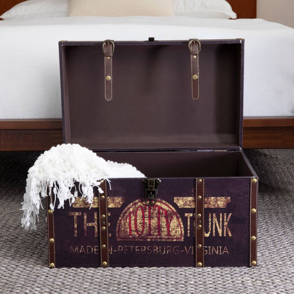 Household Essentials Vintage Decorative Trunk