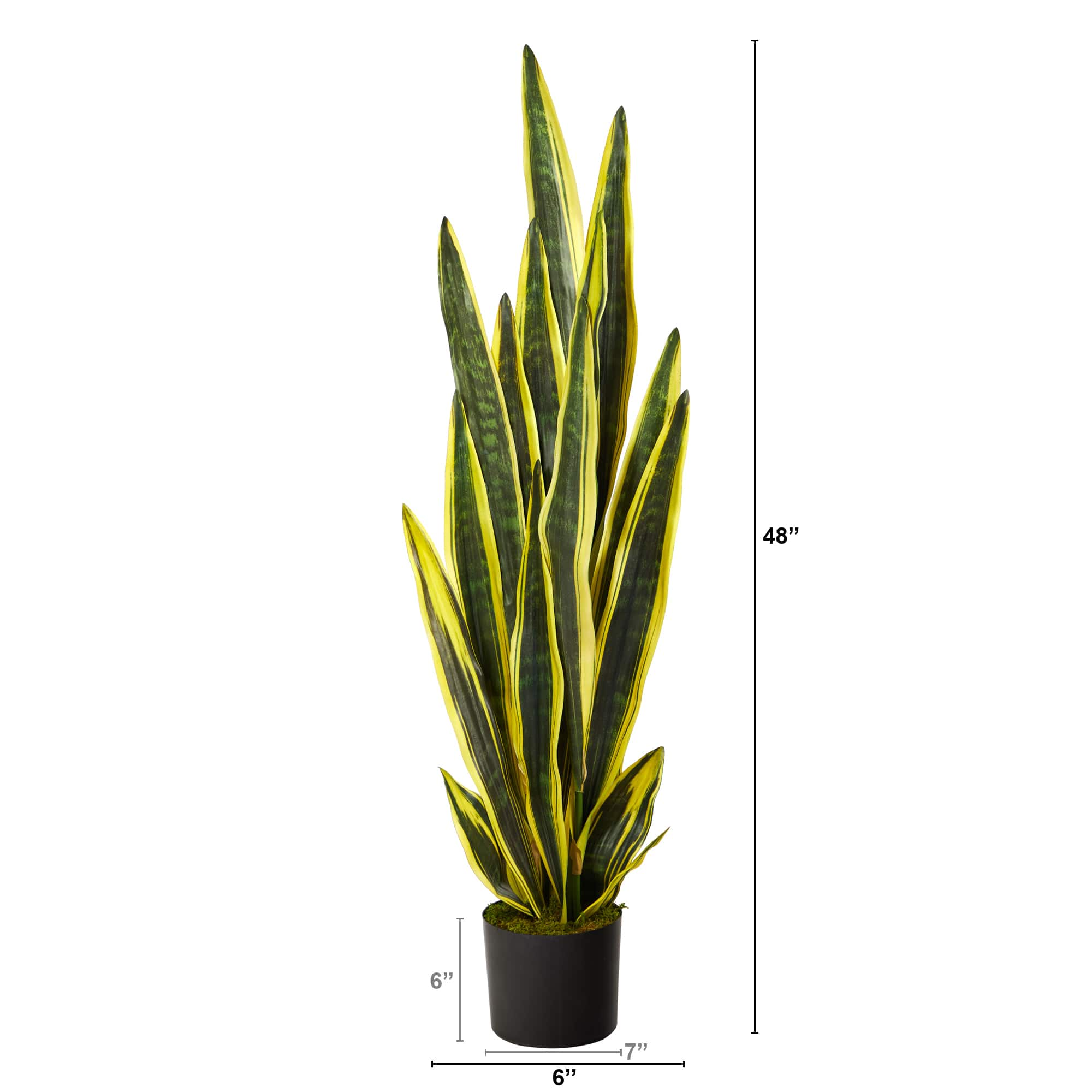 4ft. Potted Artificial Snake Plant