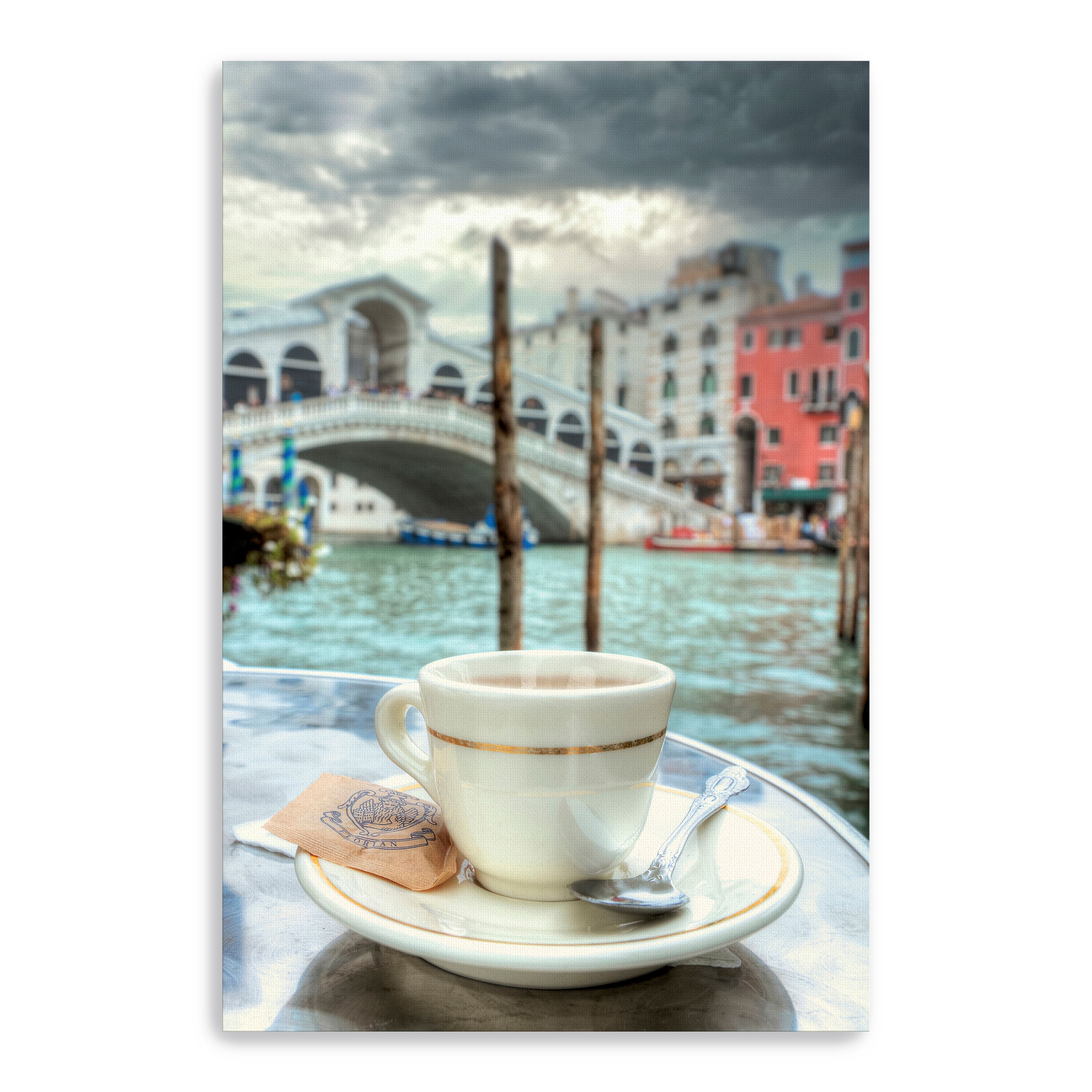 Lumaprints Caffe Rialto Bridge No.1 Canvas Wall Art