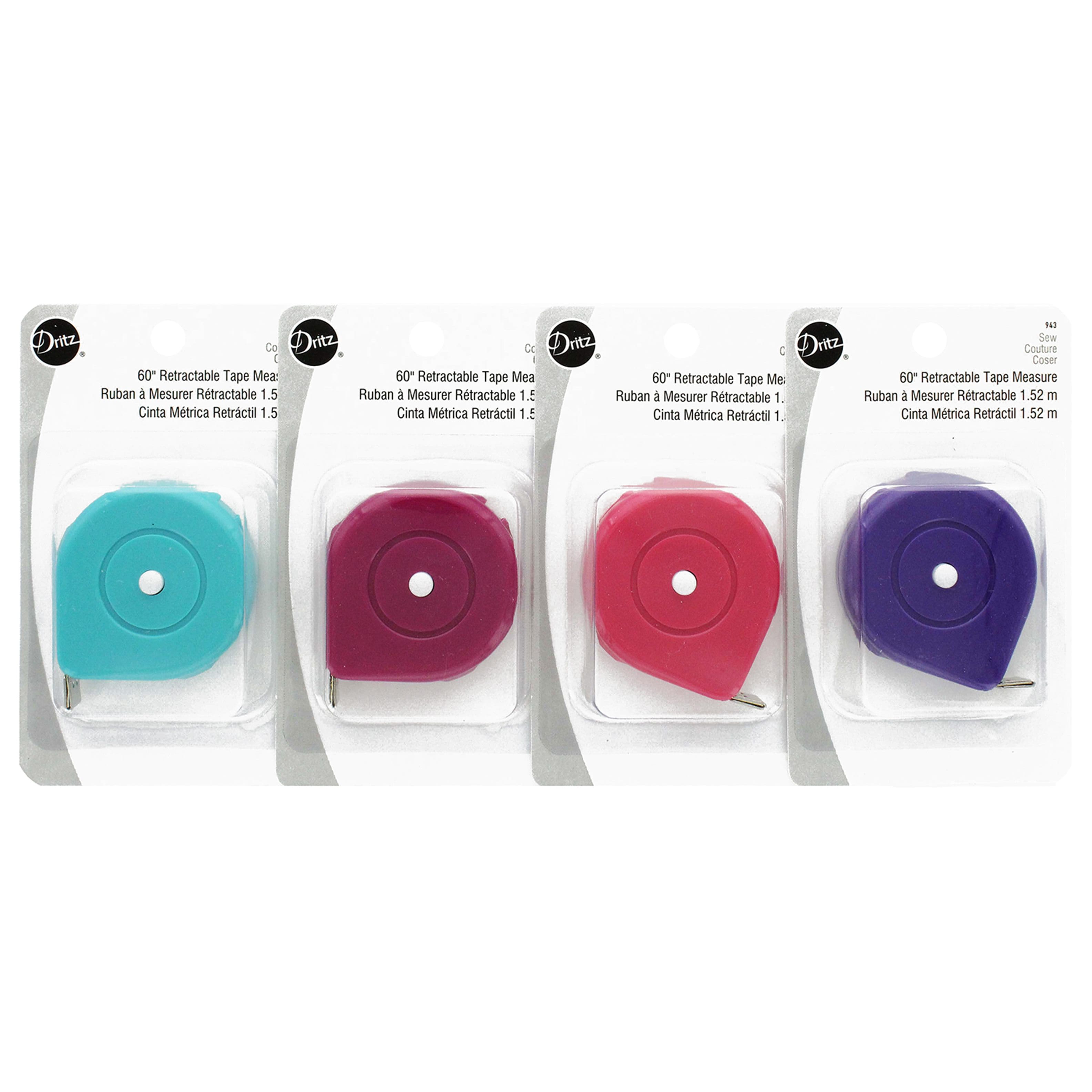 Dritz Retractable Tape Measure :: 60 Assorted Colors – MJ Supply