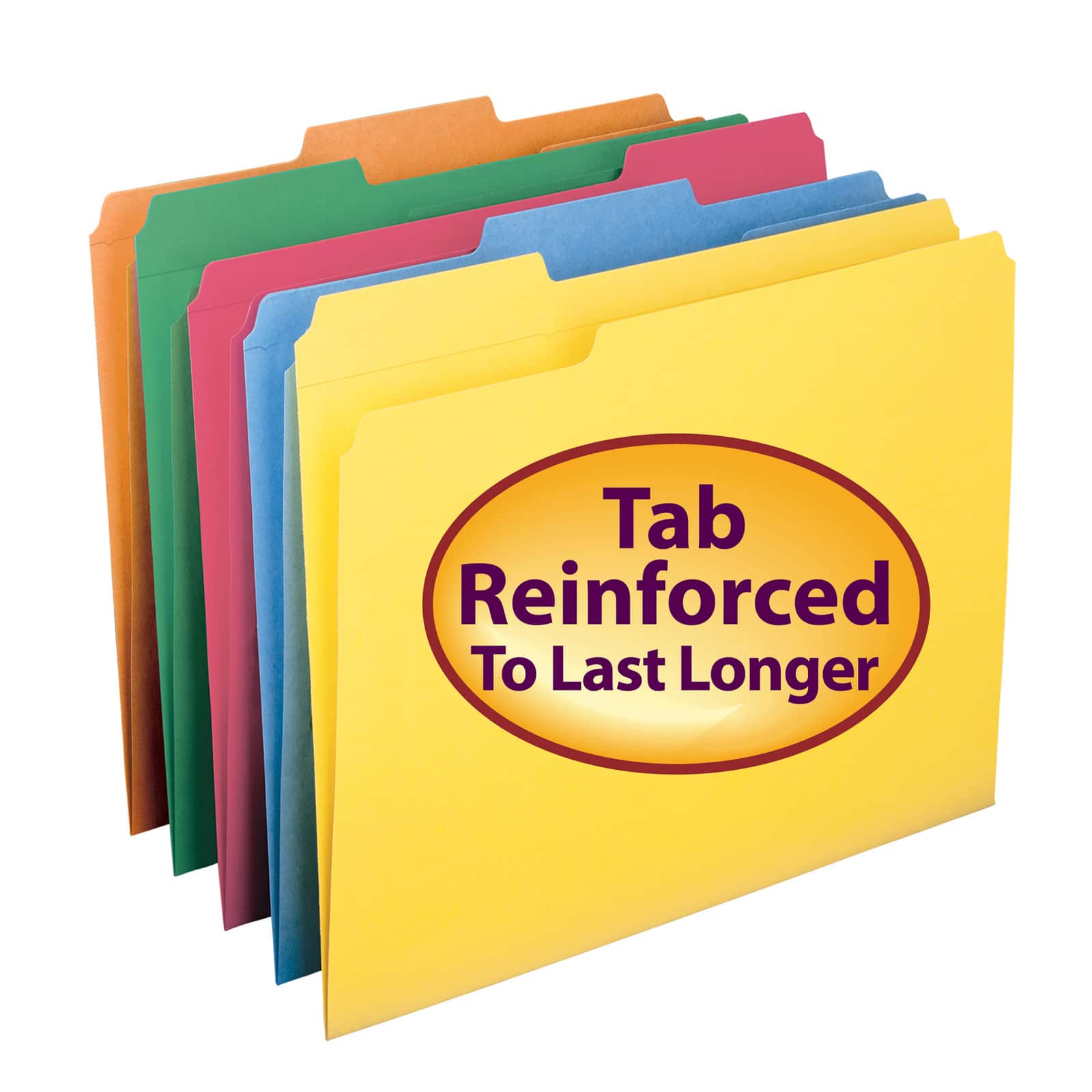 Smead® Reinforced Tab File Folders, 100ct.